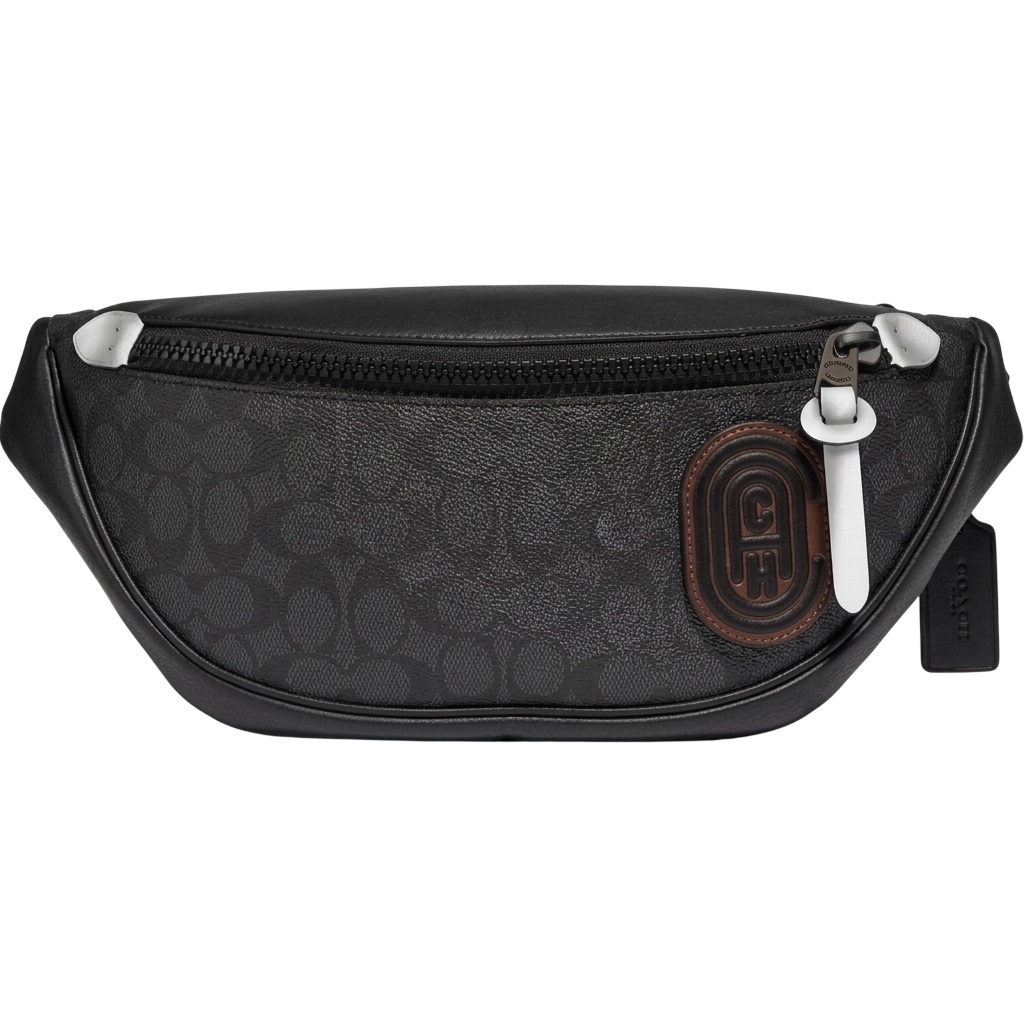 Túi Coach Rivington Belt Bag In Signature Canvas With Coach Patch 79037