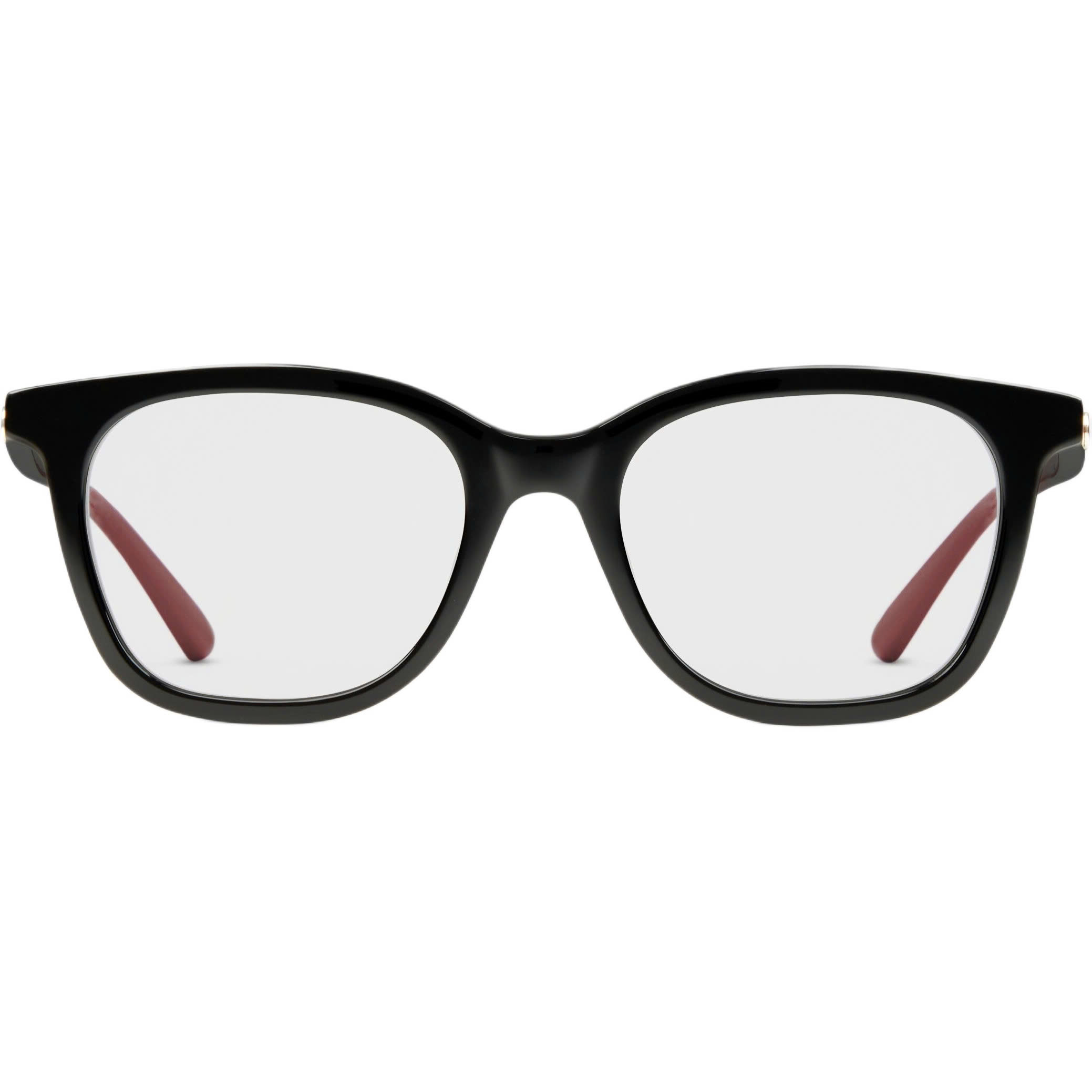 Kính Gucci gọng cận Rectangular Optical Shiny Solid Black Acetate Frame GG1864O