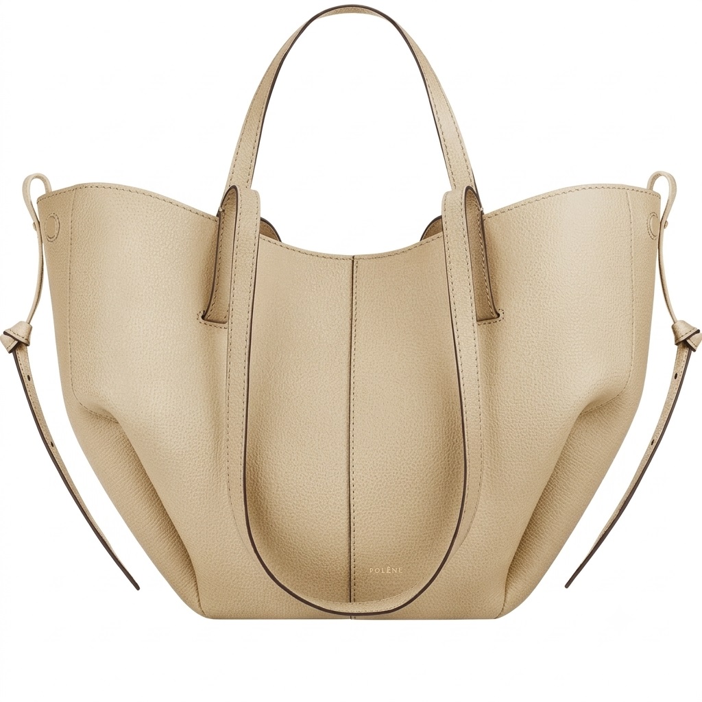 Túi xách nữ Polene Cyme Mini Edition Textured Sand