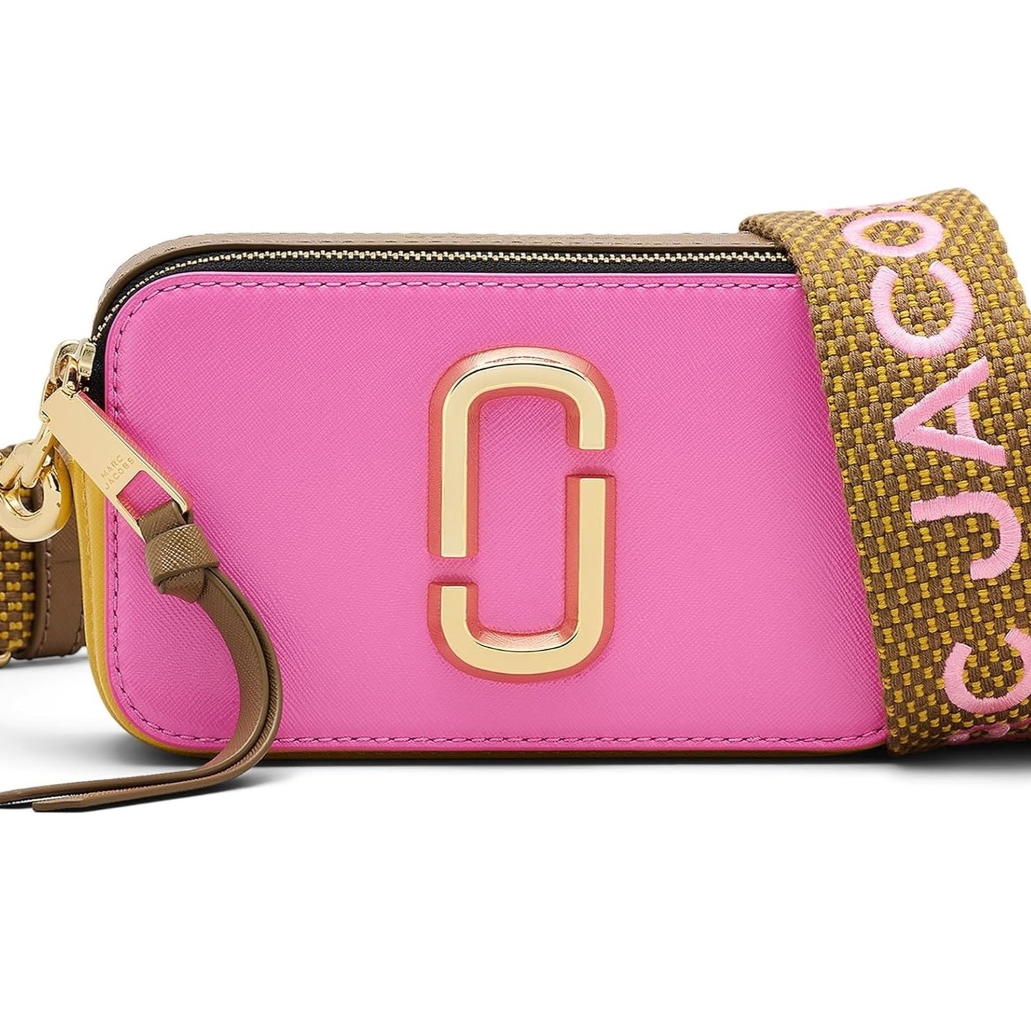 Túi xách Marc Jacobs màu hồng The Colorblock Snapshot Crossbody Bag Bow Pink Multi