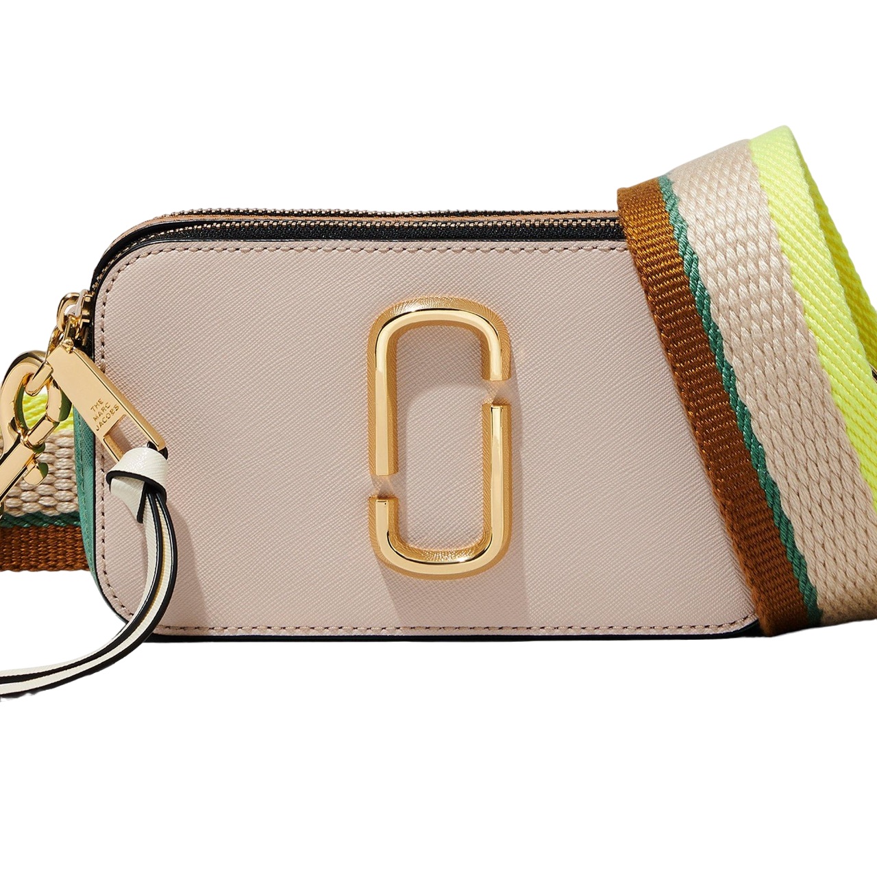 Túi đeo vai Marc Jacobs màu hồng The Colorblock Snapshot Camera Bag Tapioca Multi