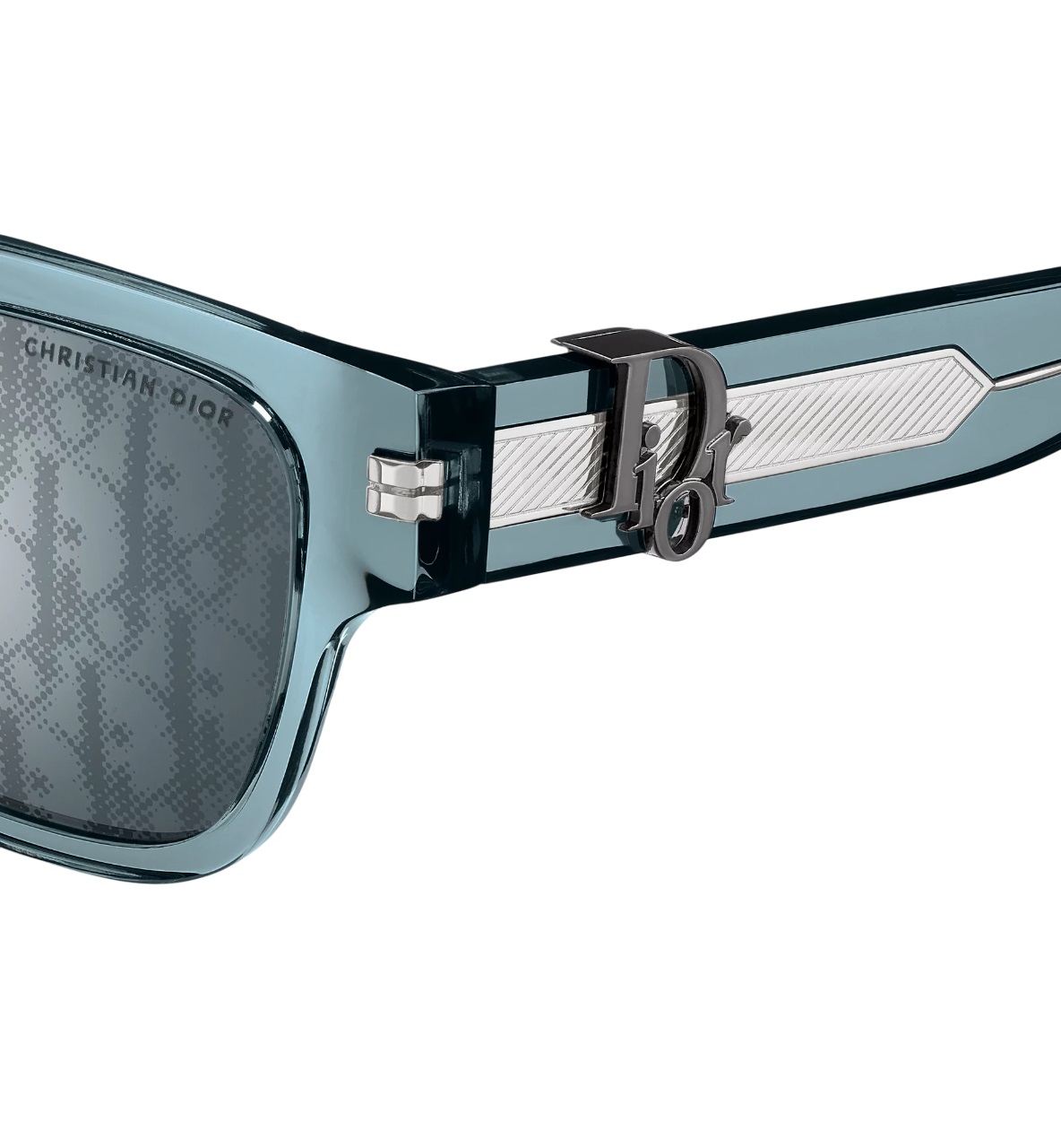 Mắt kính Dior DiorOblique S1F Transparent Blue Square Sunglasses 6