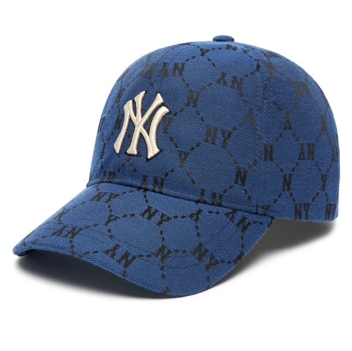 NÓN KẾT MLB MONOGRAM DIAMOND JACQUARD UNSTRUCTURED BALL CAP NEW YORK YANKEES CAP UNISEX 17