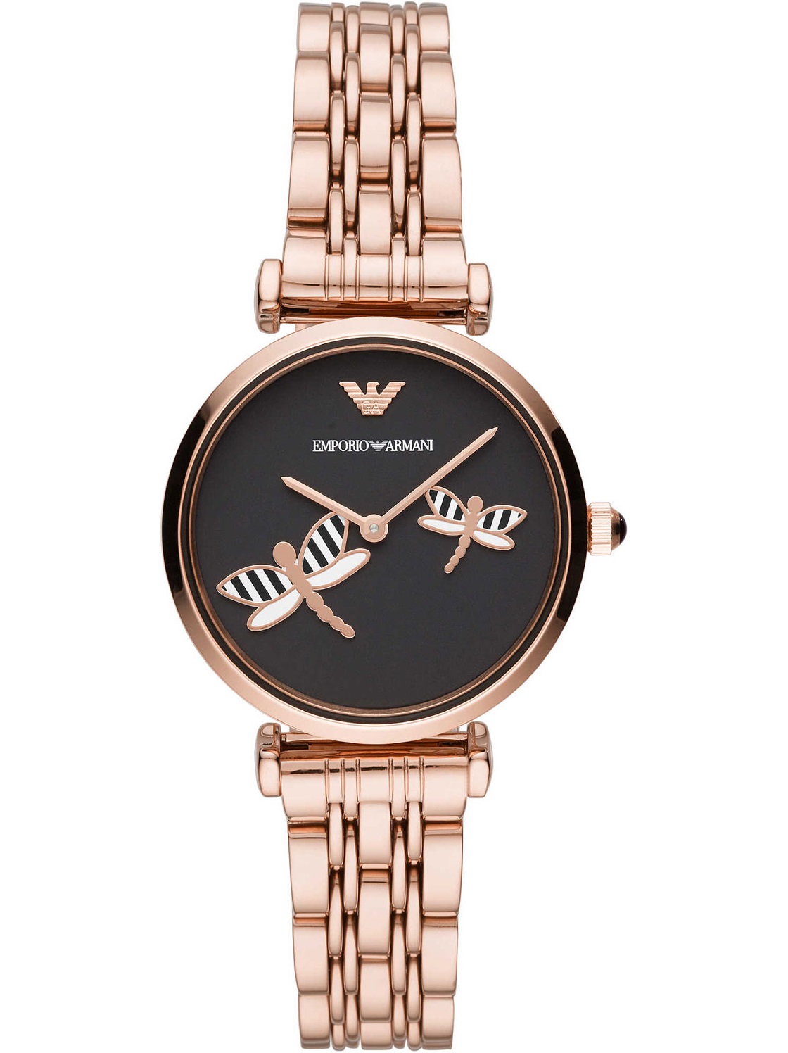 ĐỒNG HỒ NỮ EMPORIO ARMANI DRAGONFLY GIANNI T-BAR AR11206 BLACK DIAL WATCH FOR WOMEN 9