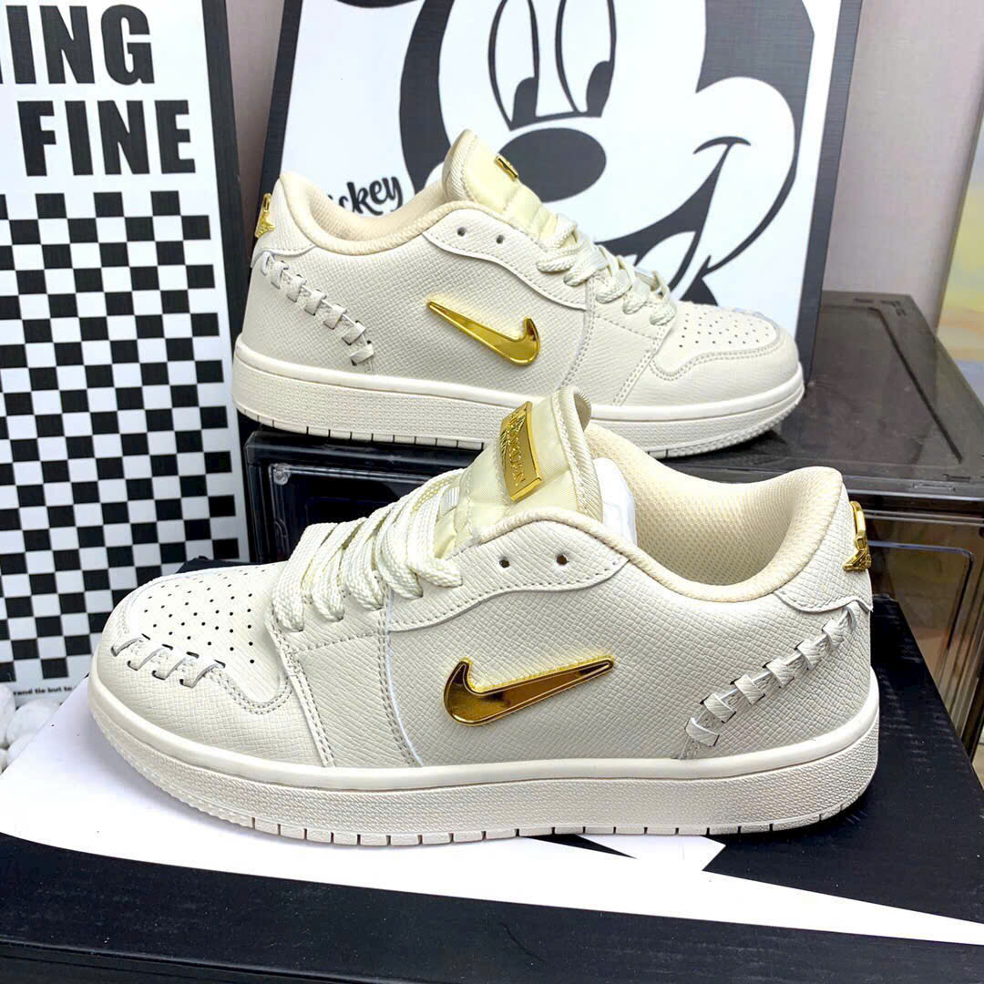 Giày Nike nữ Air Jordan 1 Low Method of Make Womens Shoes Sail Metallic Gold FN5032-100 14