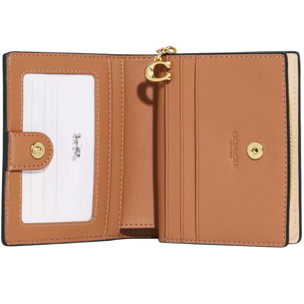Ví Coach ngắn Snap Wallet With Graphic Ditsy Floral Print CA782 2