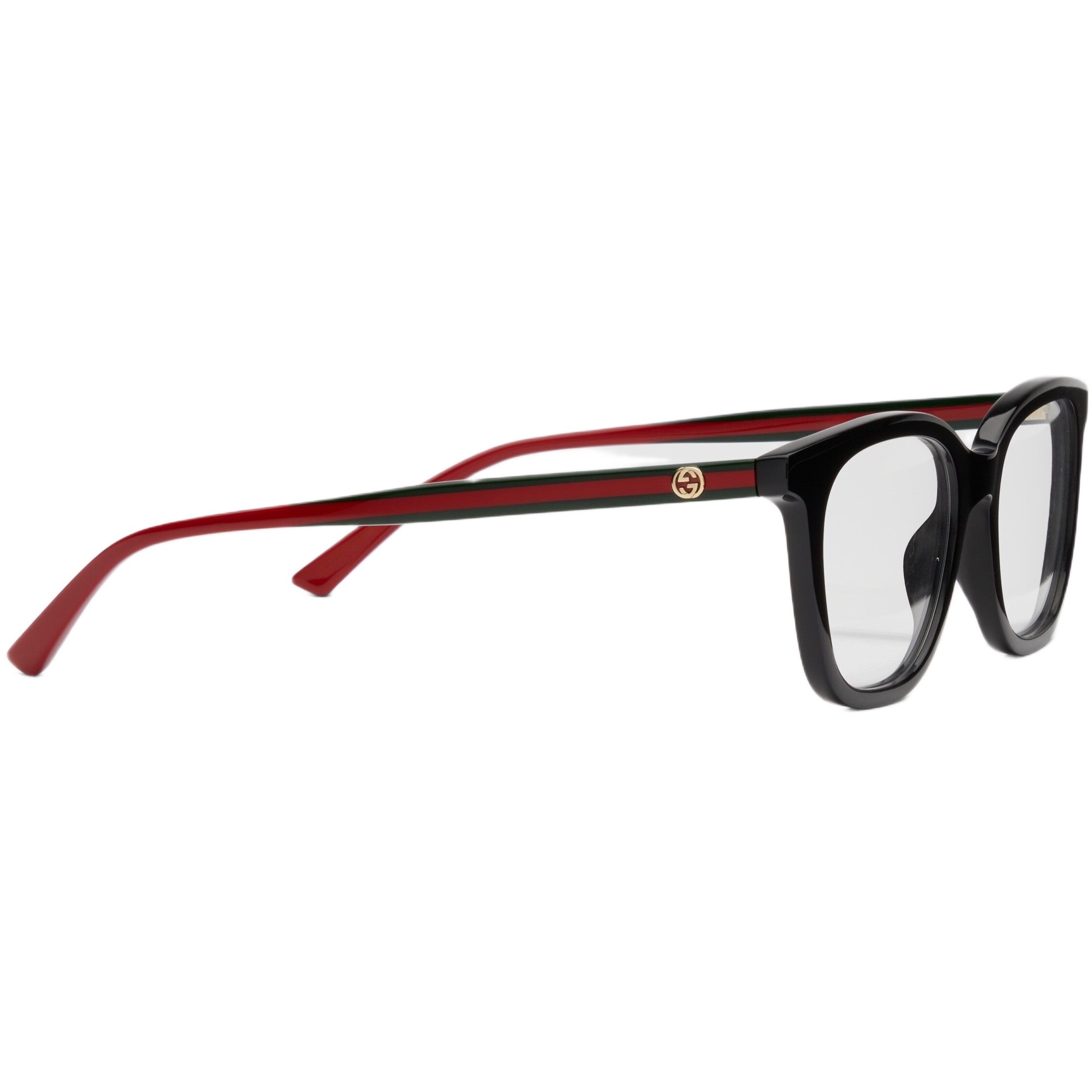 Kính Gucci gọng cận Rectangular Optical Shiny Solid Black Acetate Frame GG1864O 2