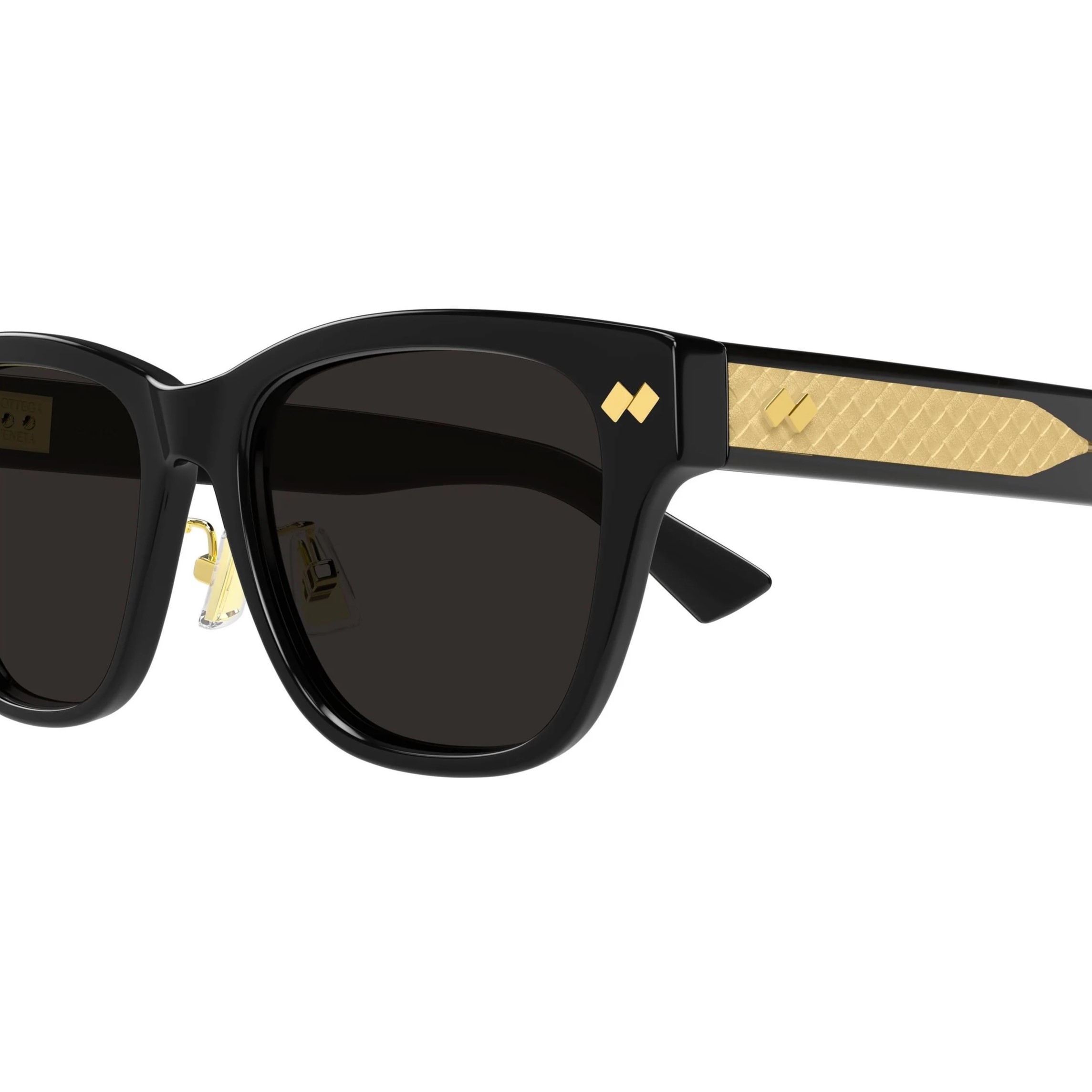 Mắt kính Bottega Veneta Intrecciato Panthos Sunglasses Black BV1441S 1