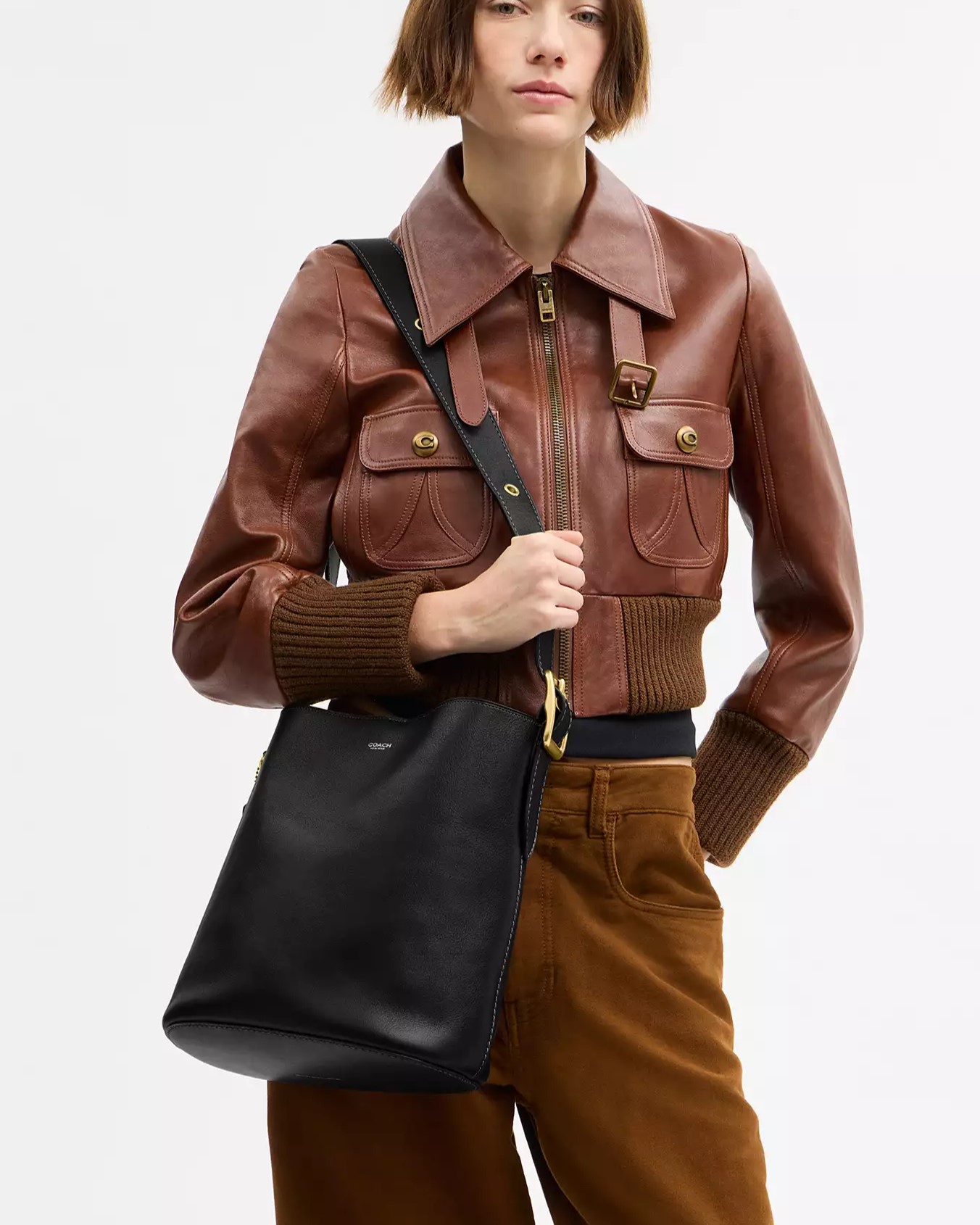 Túi xách Coach Bleecker Bucket Bag Black CCC23 9
