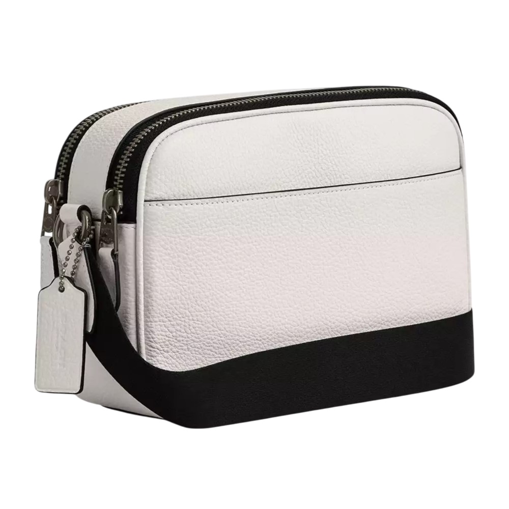 Túi Coach Nam Graham Crossbody Bag Varsity Motif Chalk Black CAJ64 1
