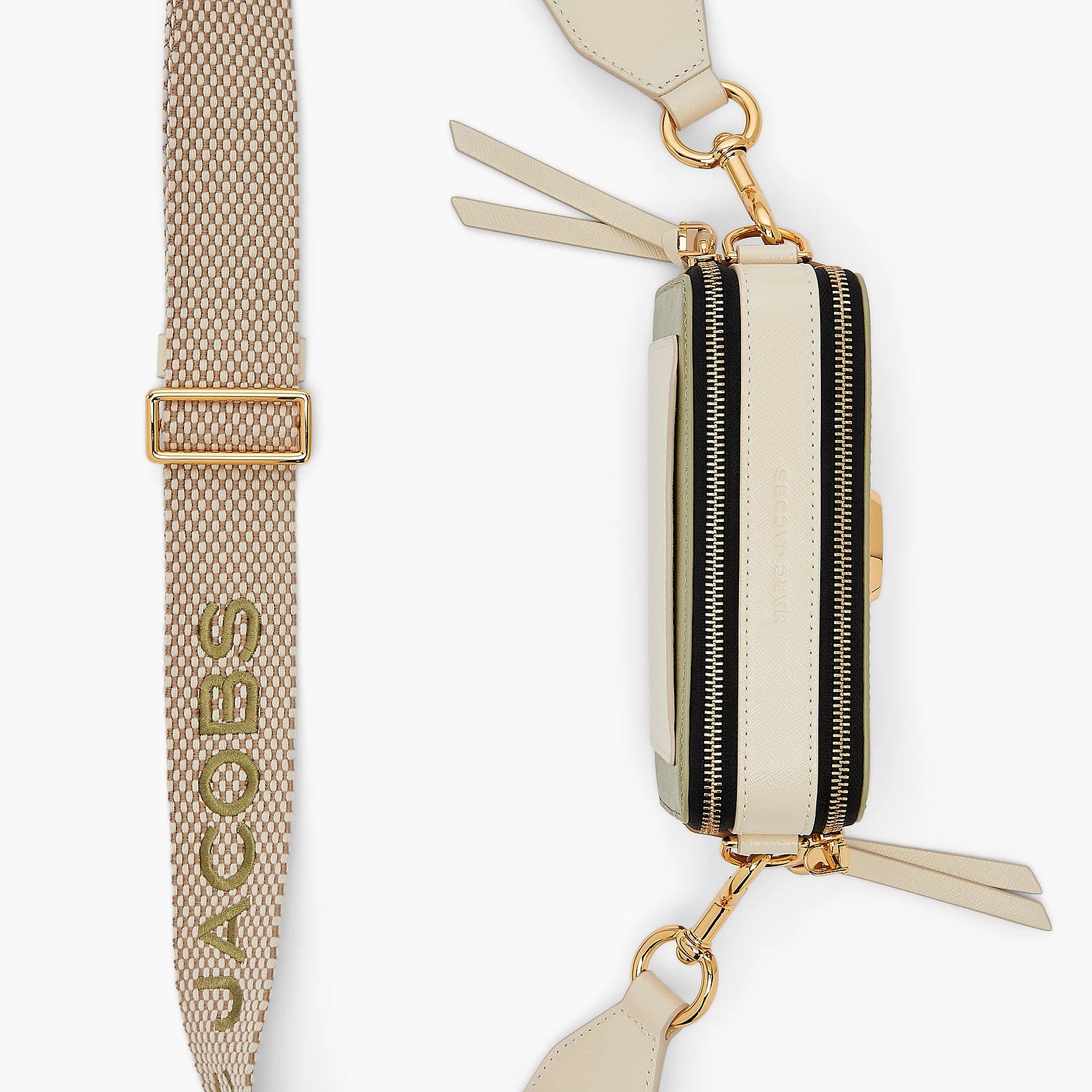 Túi Marc Jacobs màu xanh rêu The Colorblock Snapshot Crossbody Bag Reed Multi 5