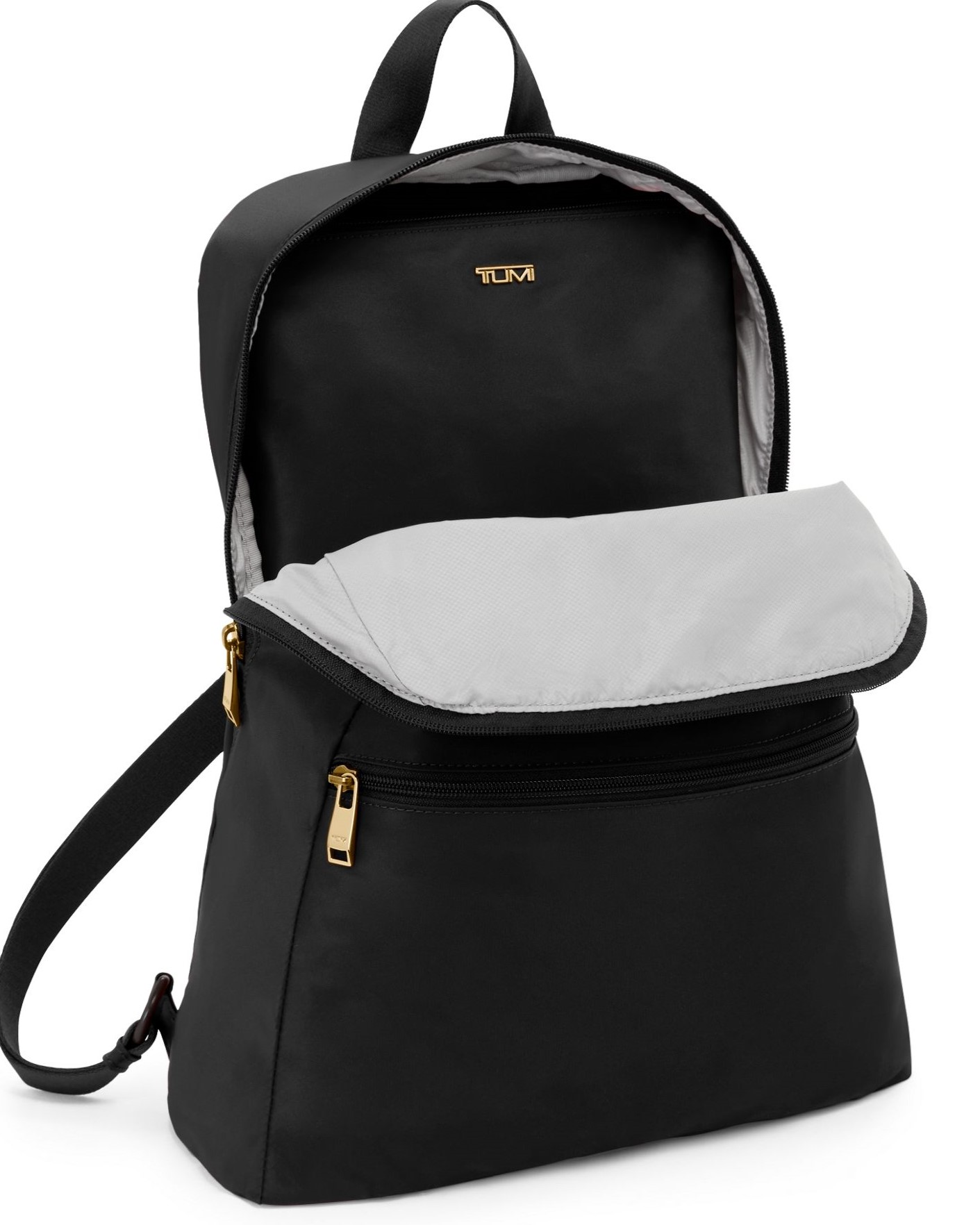 Balo Tumi Voyageur Just In Case Backpack Black Gold 6