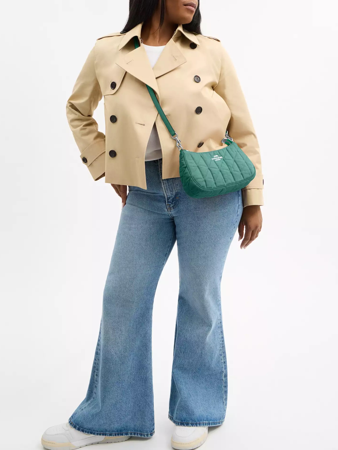 Túi đeo vai Coach Teri Shoulder Bag Ivy Green CBG86 8