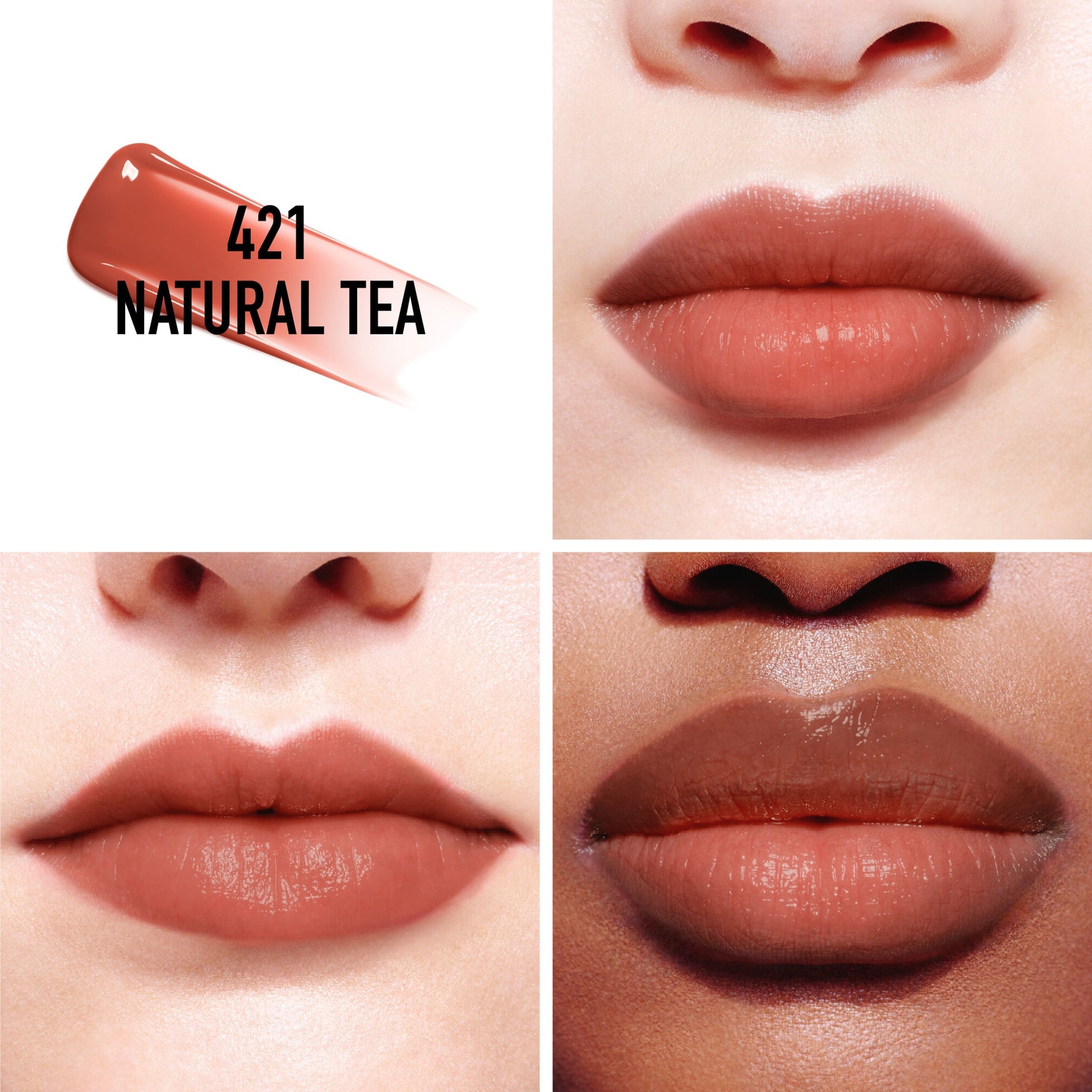 Son Dior Addict Lip Tint 421 Natural Tea Màu Cam Đất 3