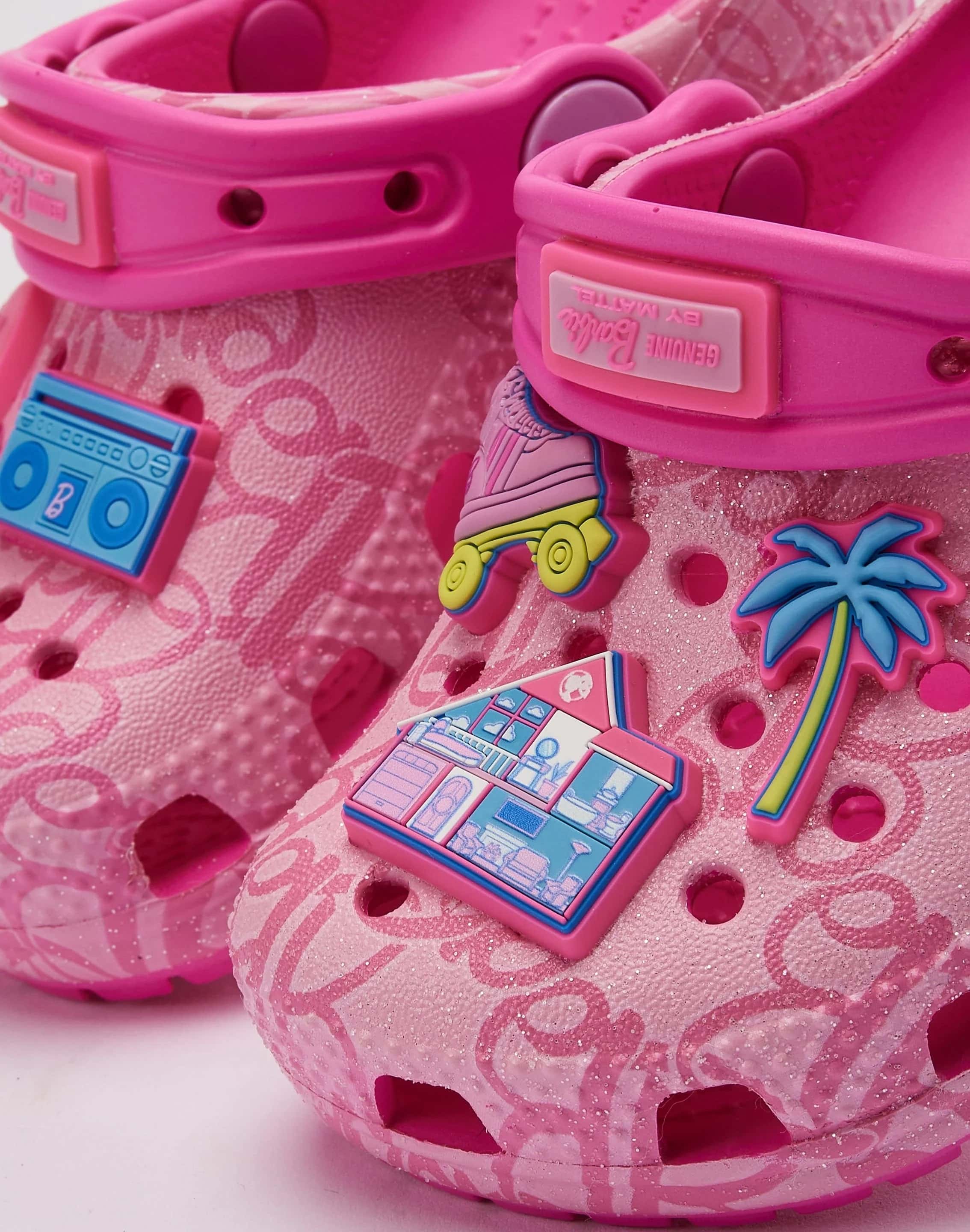 Giày Crocs trẻ em Clog Toddler Classic Mattel Pink Barbie 4