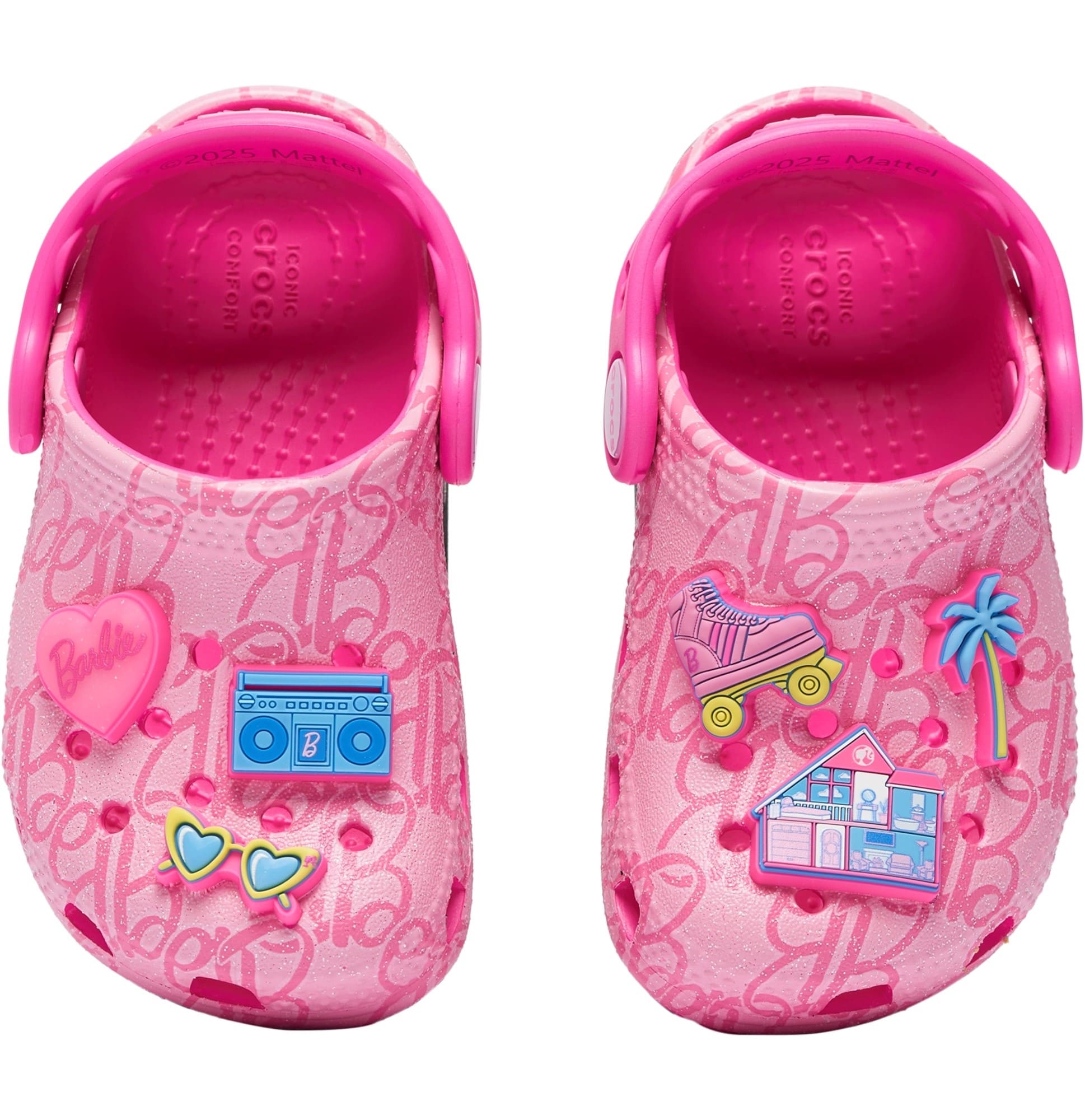 Giày Crocs trẻ em Clog Toddler Classic Mattel Pink Barbie 3