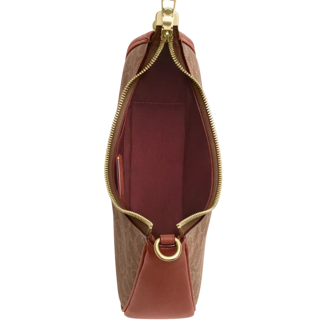 Túi Coach Twisted Teri Shoulder Bag In Signature Canvas Tan Caramel CBI02 4