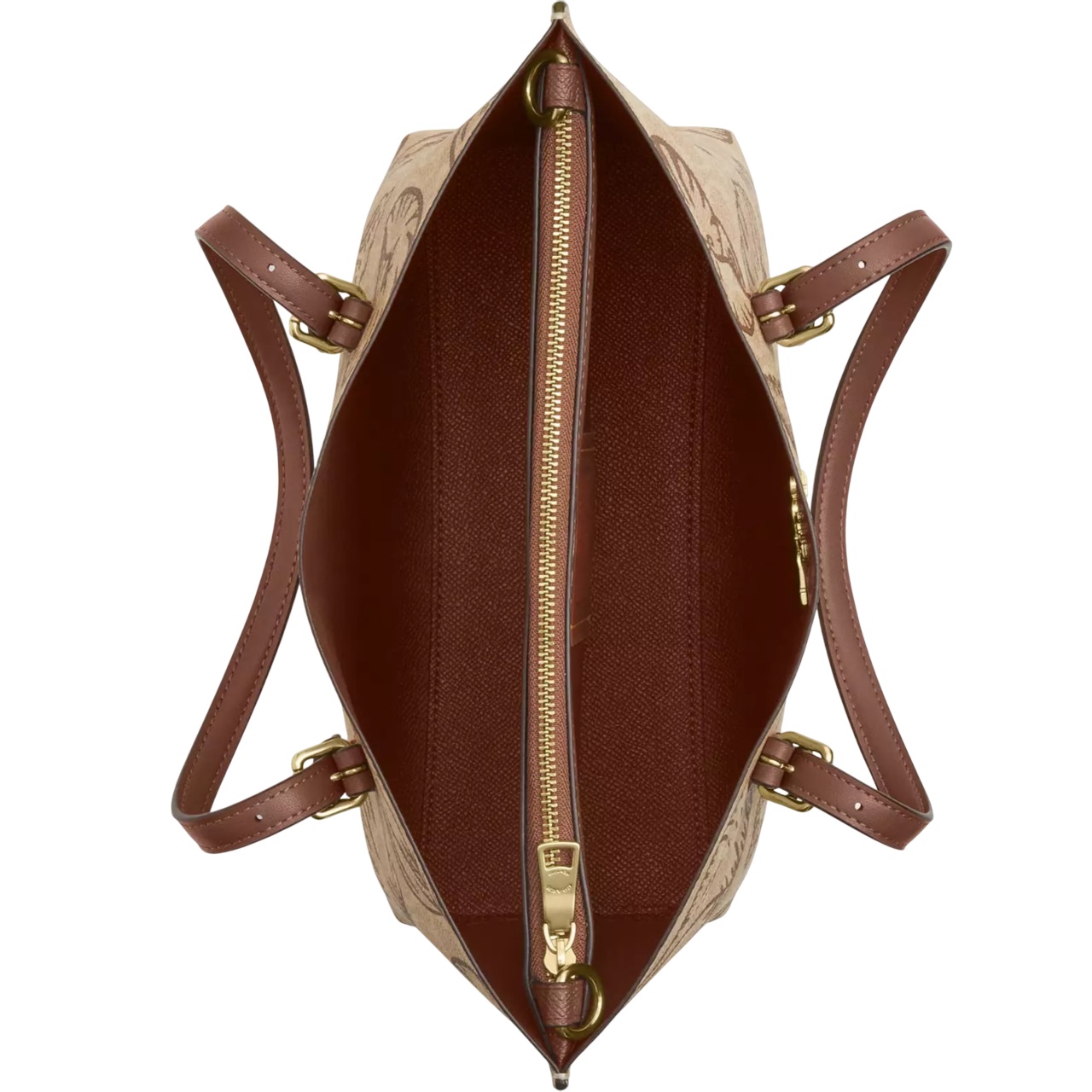 Túi Coach nữ Mollie Tote Bag 25 In Signature Canvas With Shell Print CBH63 5