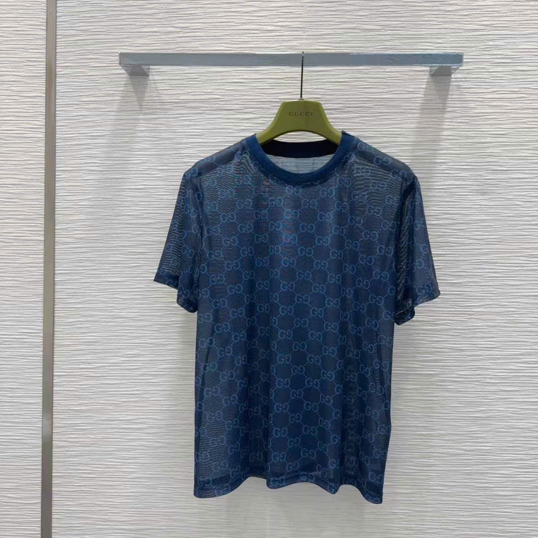 Áo phông xanh navy nữ Gucci 11