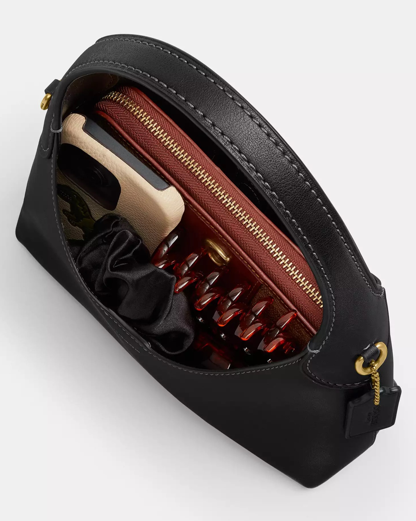 Túi xách nữ Coach Brooklyn Shoulder Bag 23 Brass Dark Stone CW614 3