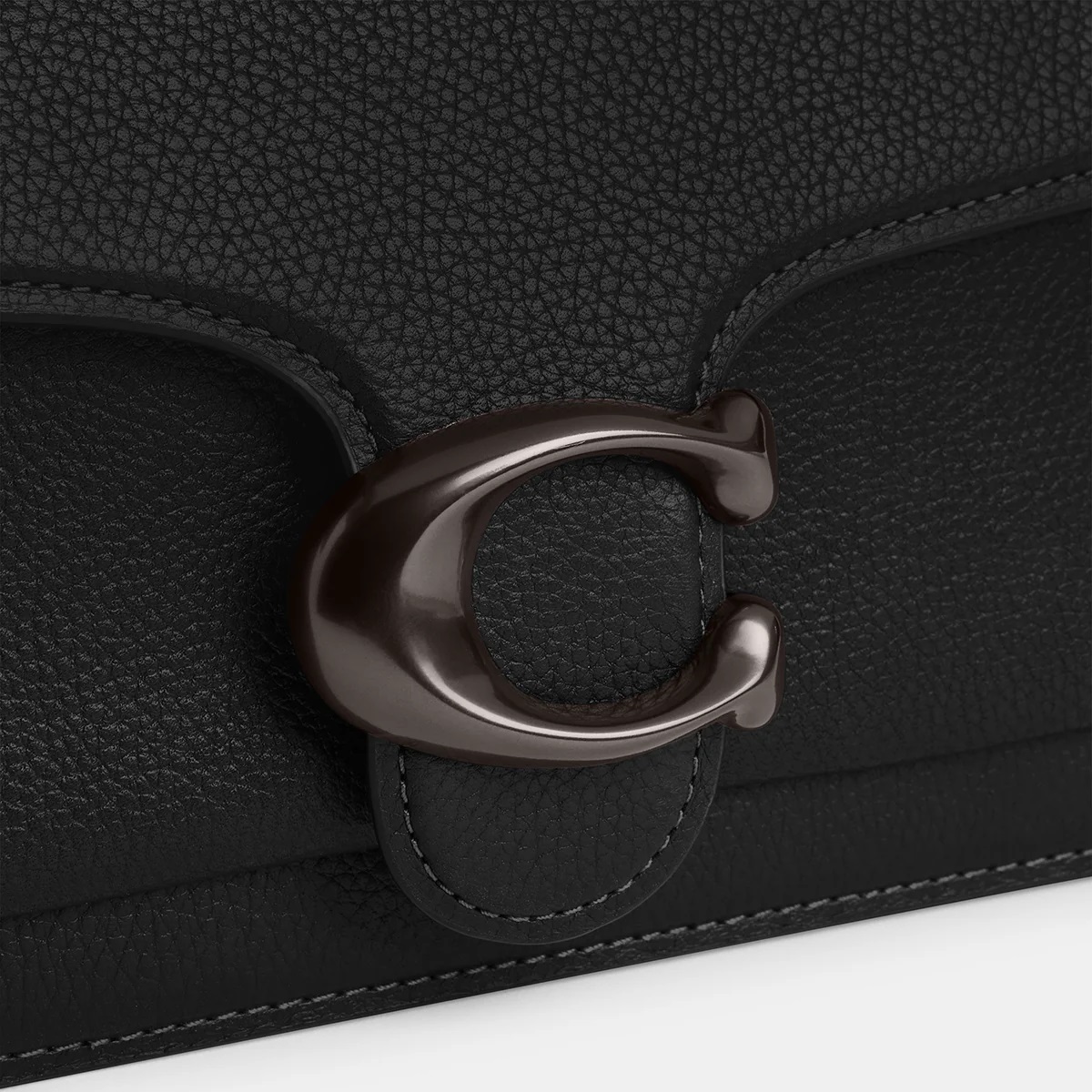 Túi kẹp nách Coach Tabby Shoulder Bag 26 Polished Pebble Leather Black CH857 2