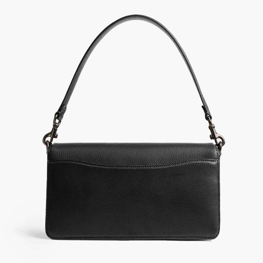 Túi kẹp nách Coach Tabby Shoulder Bag 26 Polished Pebble Leather Black CH857 3