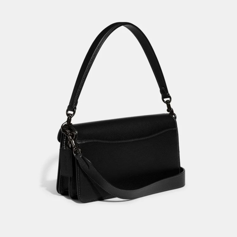 Túi kẹp nách Coach Tabby Shoulder Bag 26 Polished Pebble Leather Black CH857 7