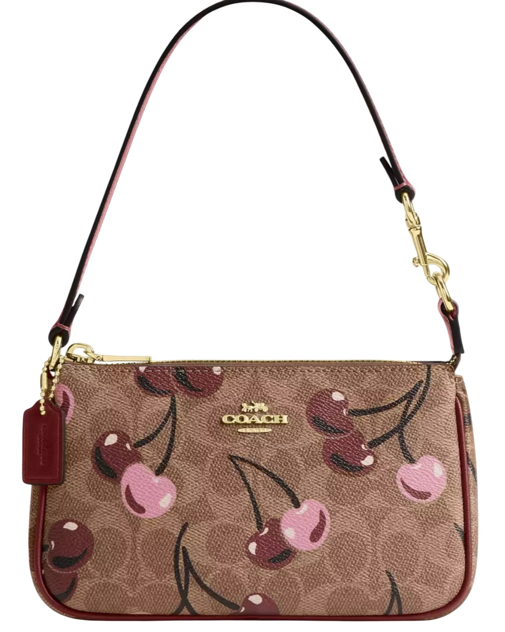 Túi Coach Nolita 19 In Signature Canvas With Cherry Print Tan Multi CZ011 2