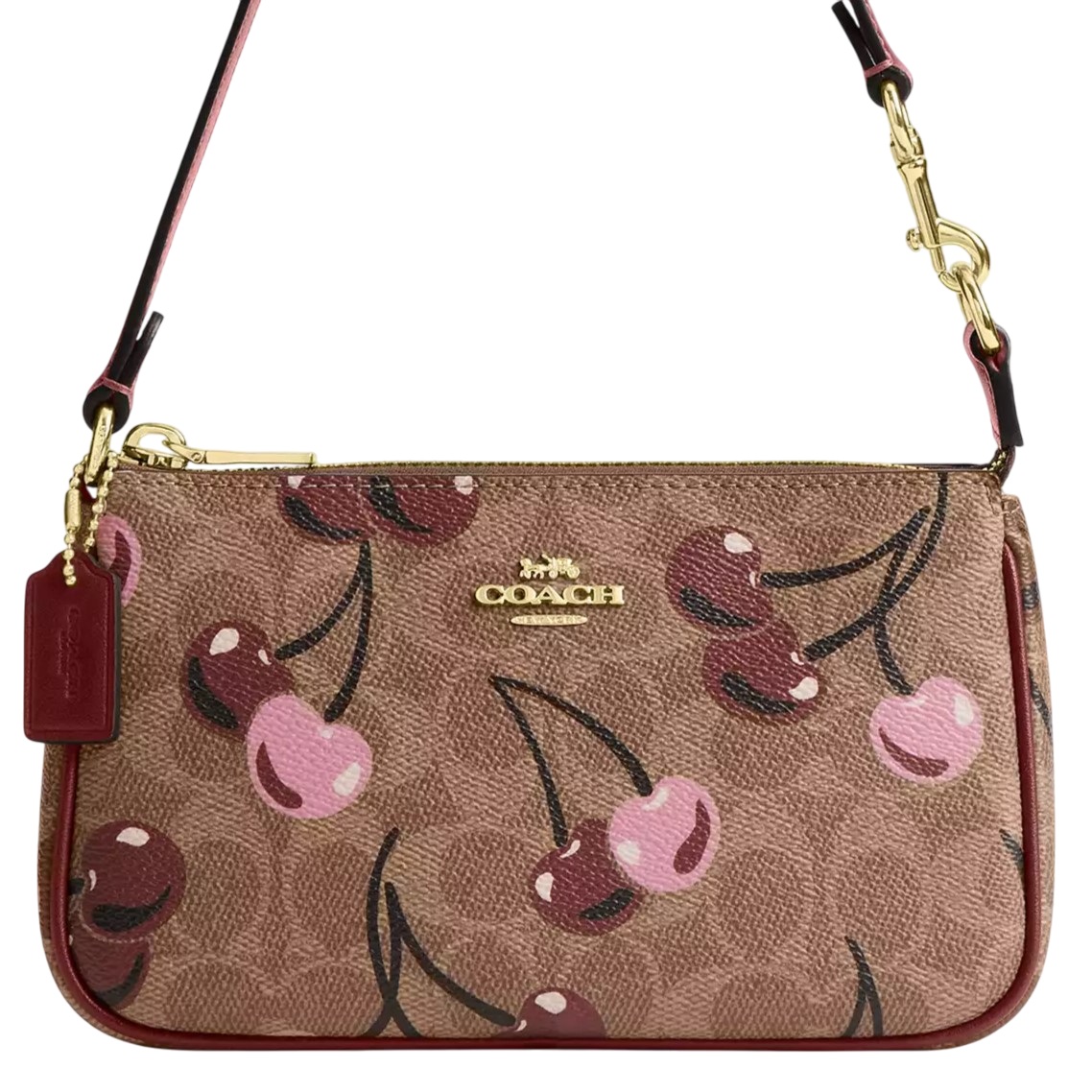 Túi Coach Nolita 19 In Signature Canvas With Cherry Print Tan Multi CZ011 5