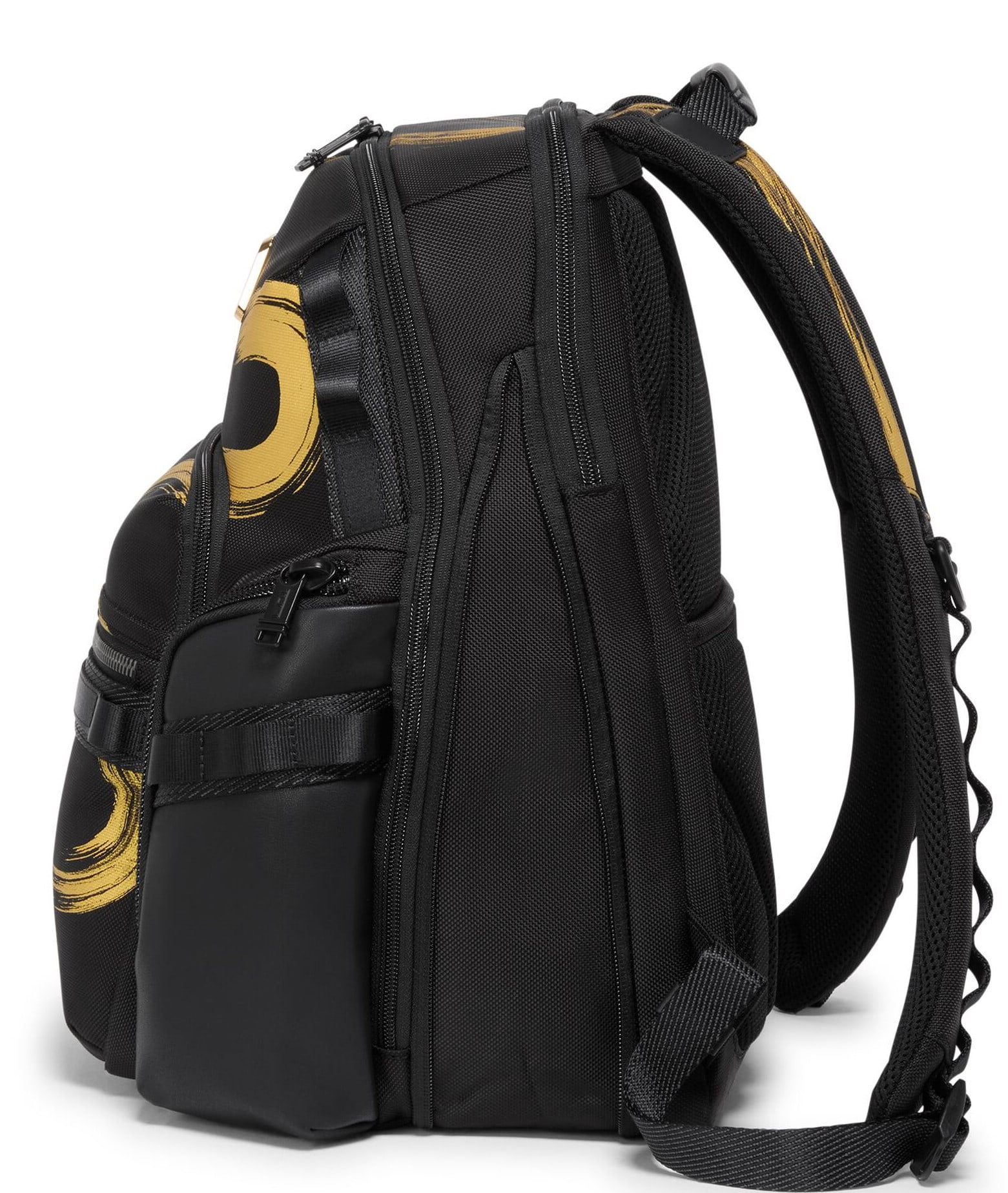 Balo Tumi Navigation Backpack Gold Brush Strokes 1