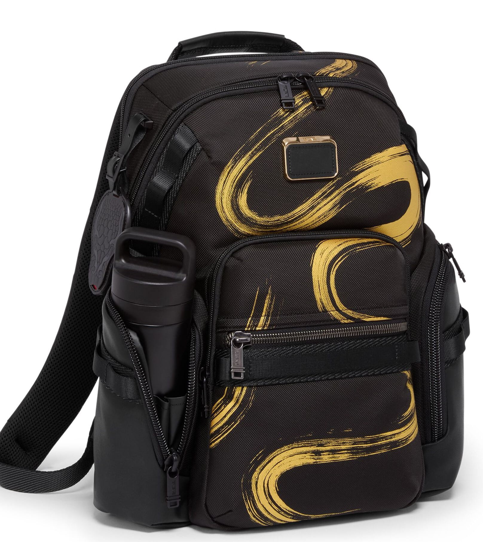 Balo Tumi Navigation Backpack Gold Brush Strokes 3