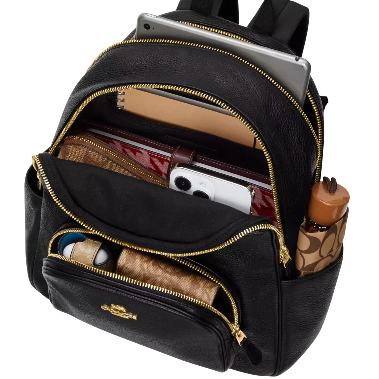 Balo Coach X Peanuts Court Backpack In Signature Canvas With Snoopy Print CBM25 3