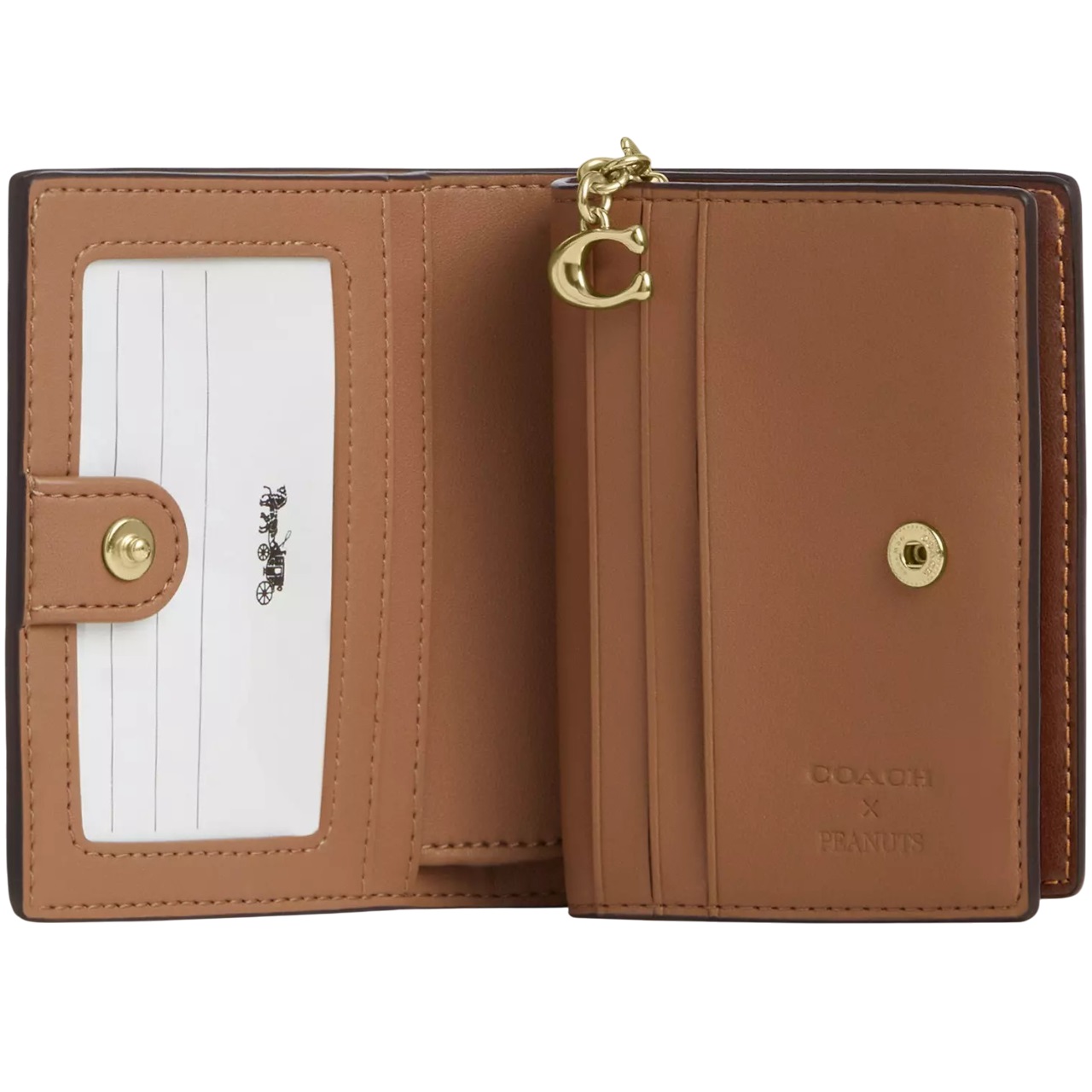 Ví Coach X Peanuts Snap Wallet In Signature Canvas With Snoopy Print CBN32 1