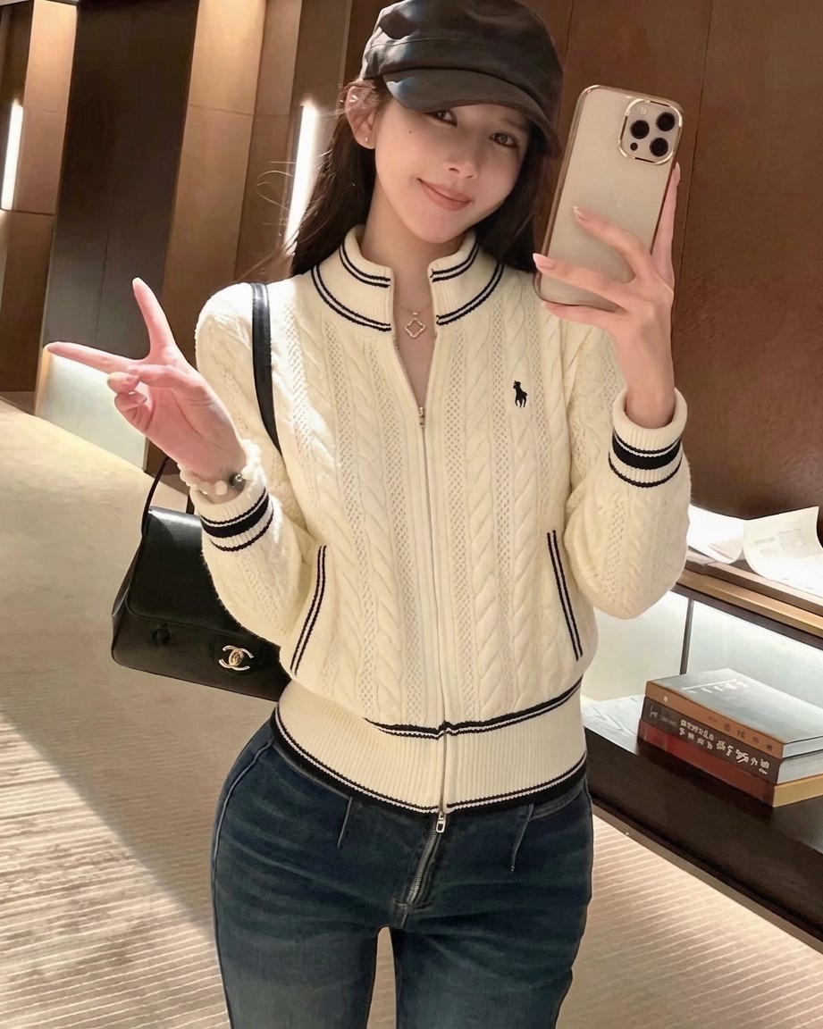 Áo len nữ tay dài cổ cao Polo 5