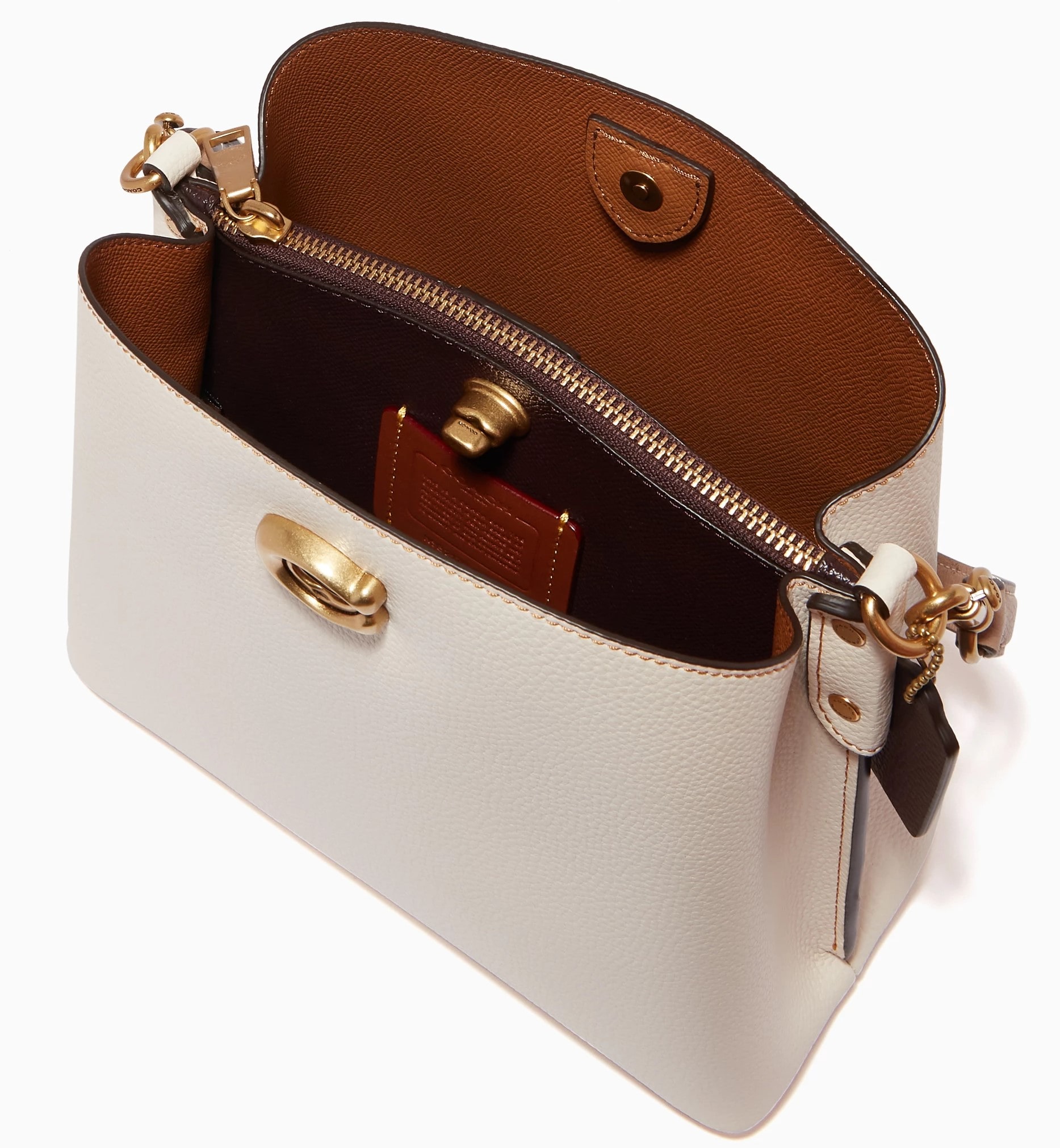 Túi xách Coach Willow Bucket Bag In Colorblock Chalk C3766 4