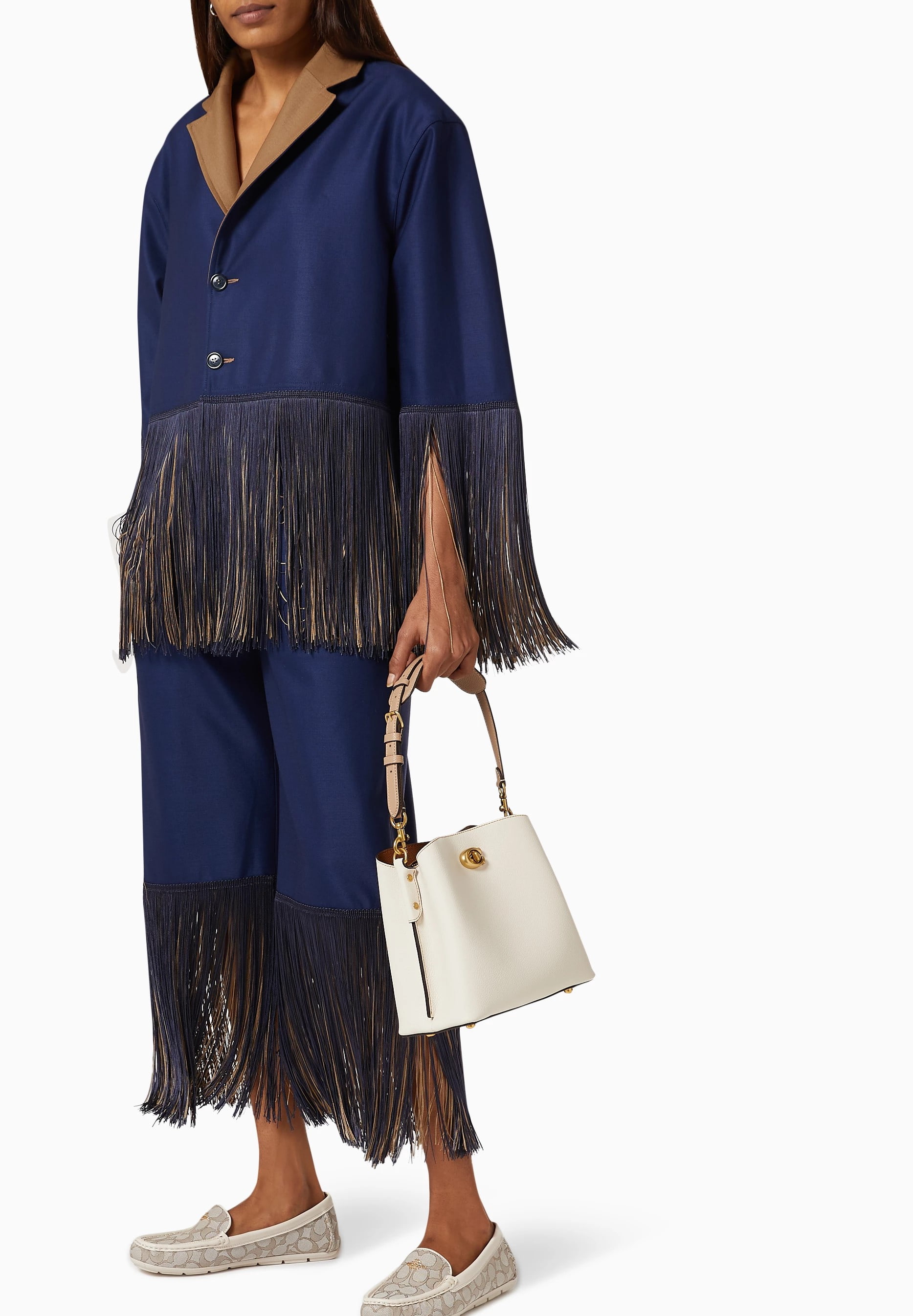 Túi xách Coach Willow Bucket Bag In Colorblock Chalk C3766 2