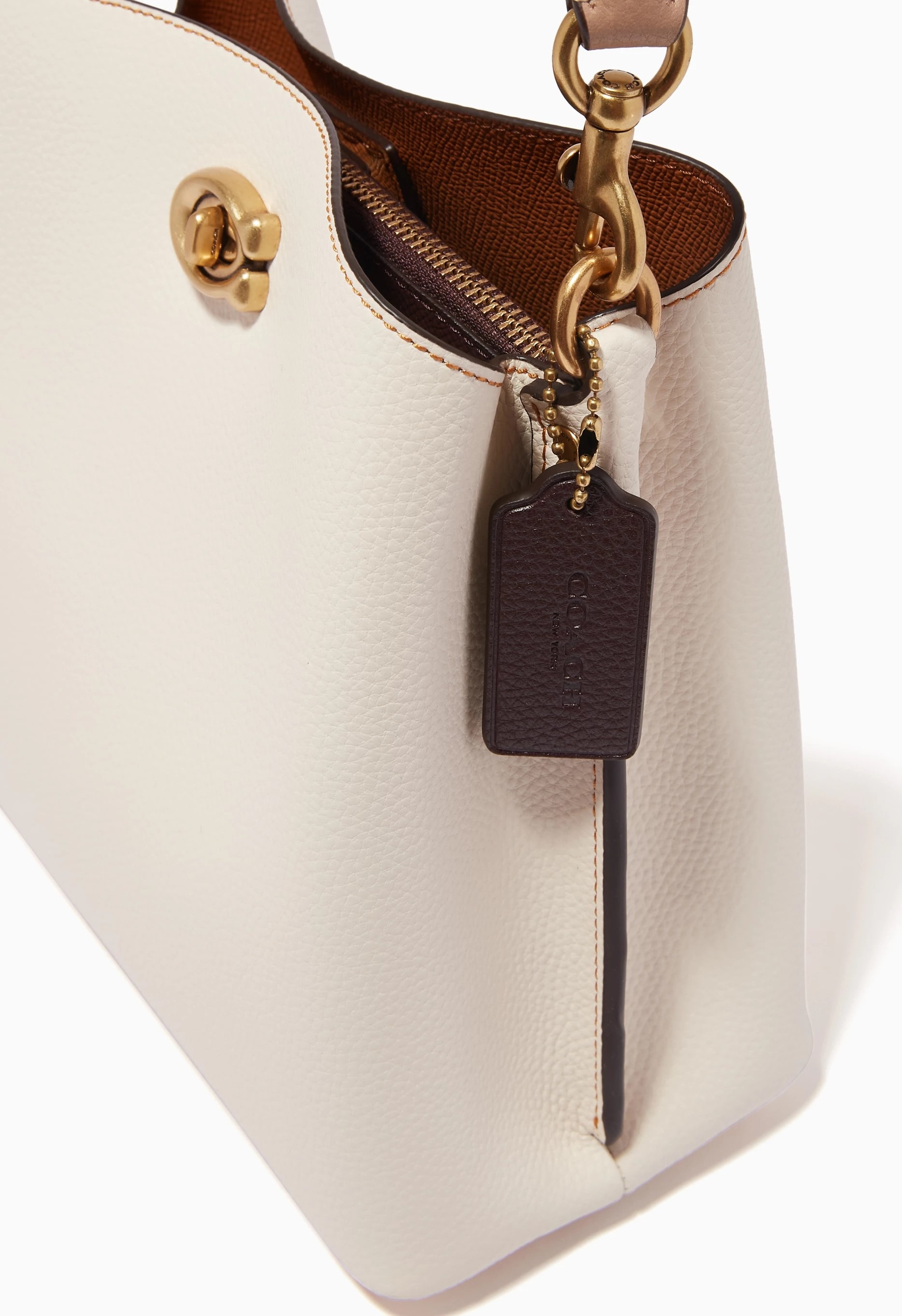 Túi xách Coach Willow Bucket Bag In Colorblock Chalk C3766 5