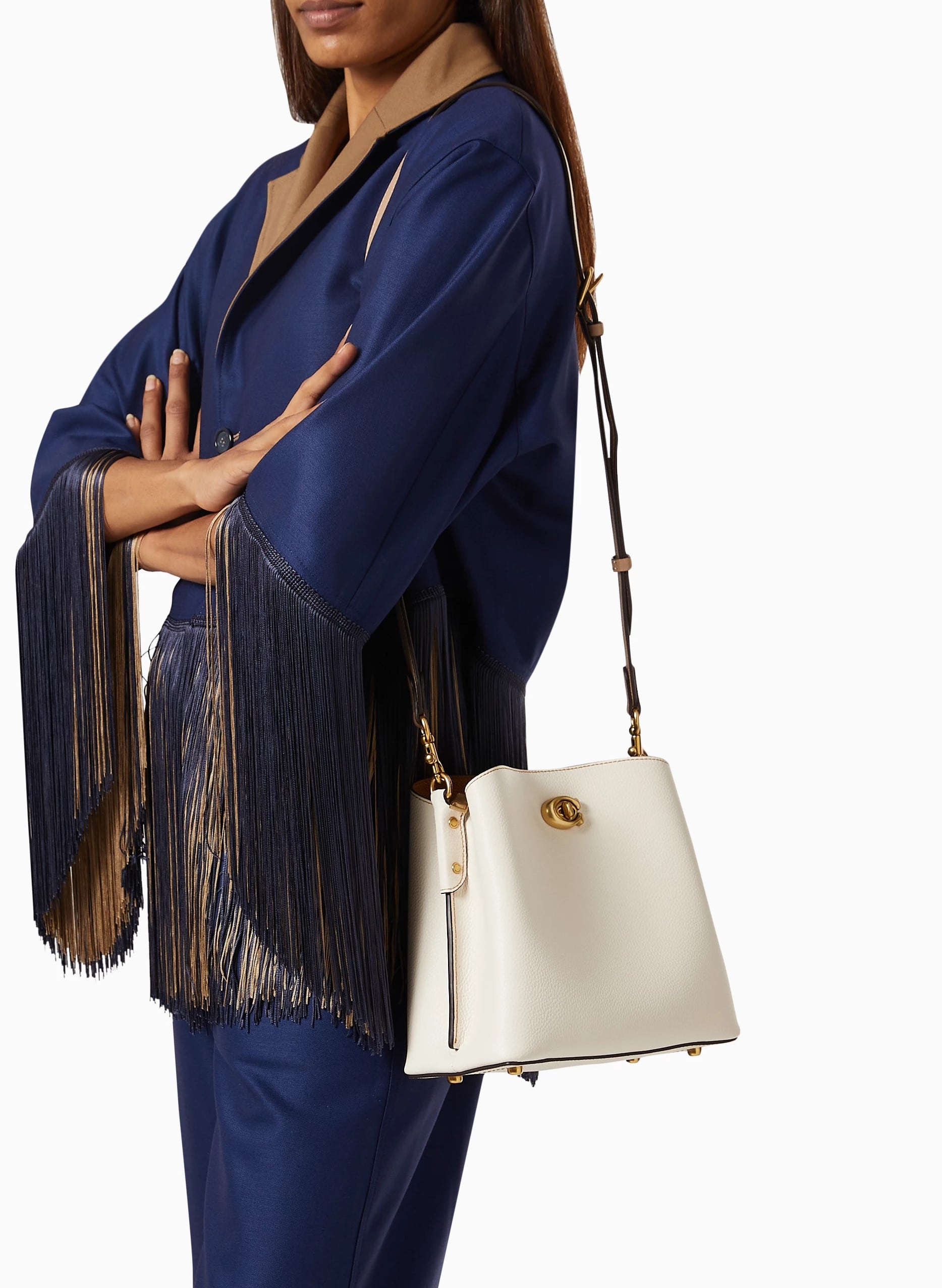 Túi xách Coach Willow Bucket Bag In Colorblock Chalk C3766 8