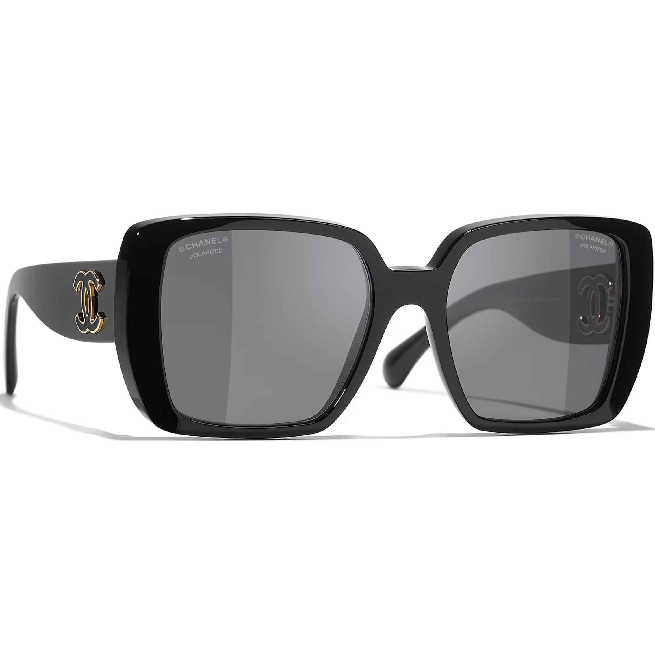 Kính Mát Chanel Square Sunglasses Black CH5541 1