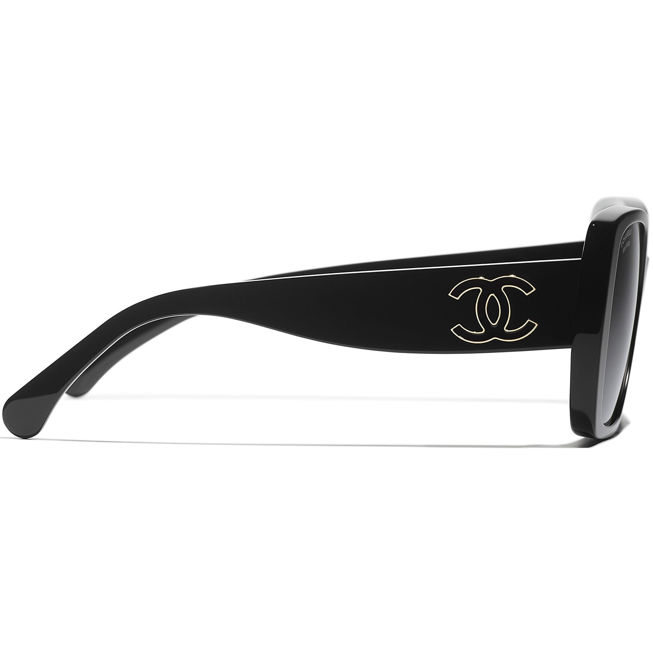 Kính Mát Chanel Square Sunglasses Black CH5541 7