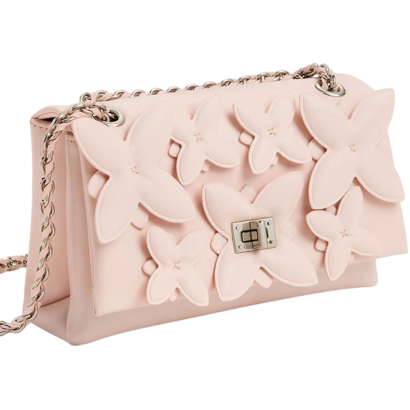 Túi đeo vai Charles Keith Flower Chain Shoulder Bag With Jewellery Set Soft Pink CK17-20271828 9