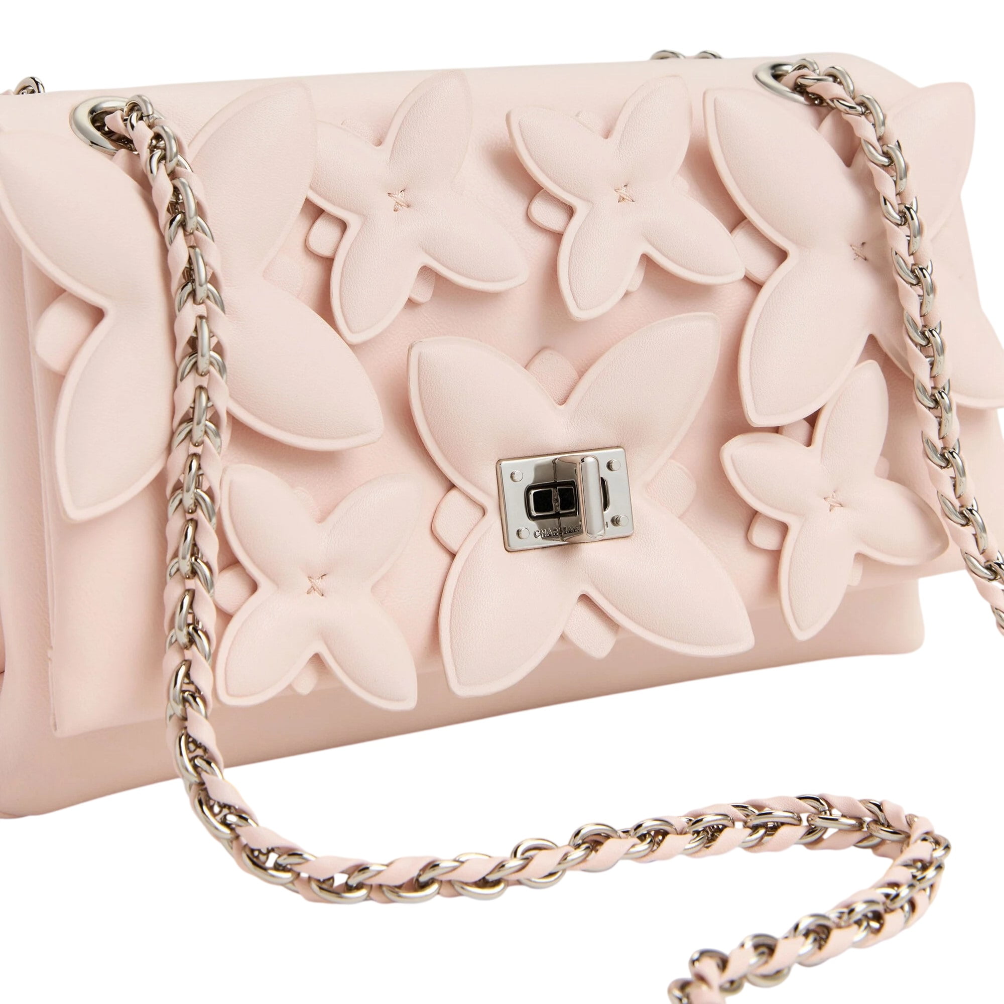 Túi đeo vai Charles Keith Flower Chain Shoulder Bag With Jewellery Set Soft Pink CK17-20271828 13