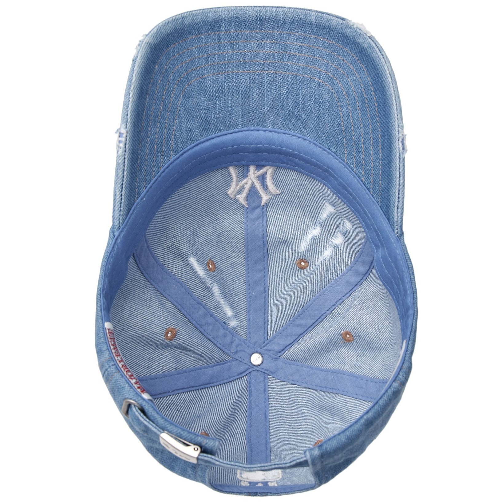 Mũ MLB Damaged Washed Denim Unstructured Ball Cap New York Yankees 3ACPVD34N-50BLL 1