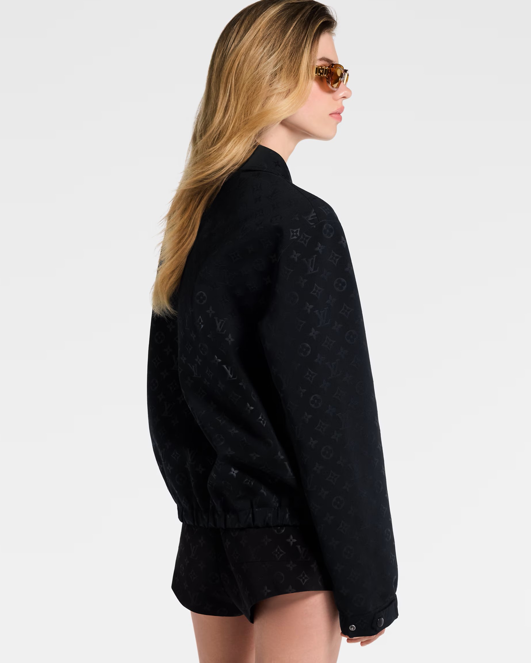 Áo khoác LV Louis Vuitton Monogram Zip-Up Jacket Black 7
