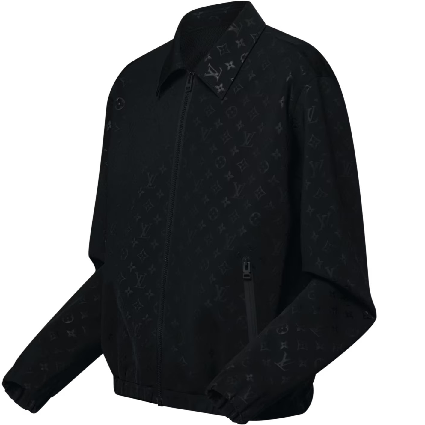 Áo khoác LV Louis Vuitton Monogram Zip-Up Jacket Black 6