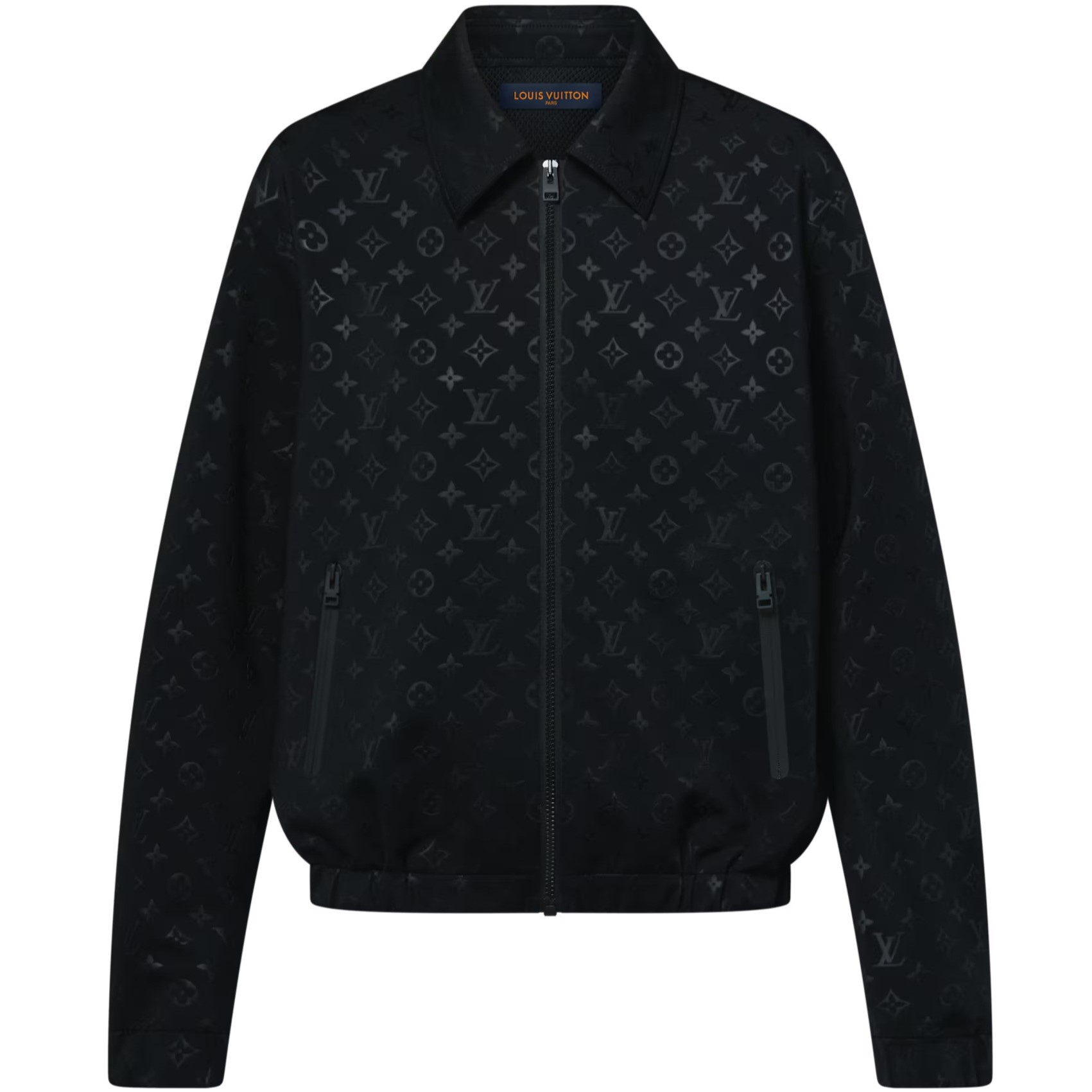 Áo khoác LV Louis Vuitton Monogram Zip-Up Jacket Black 1