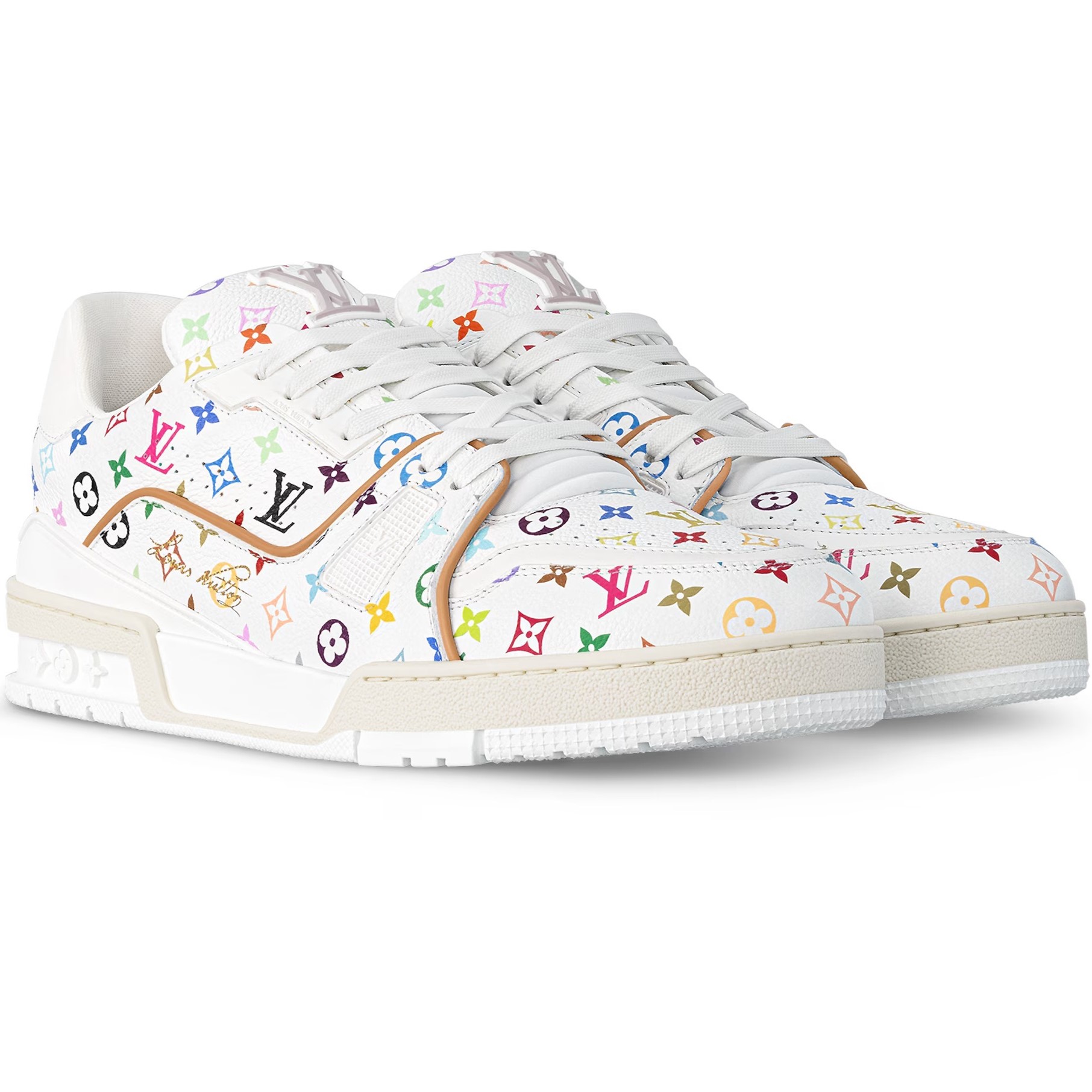 Giày Thể Thao LV Trainer LV x TM White 1AHEKG 4