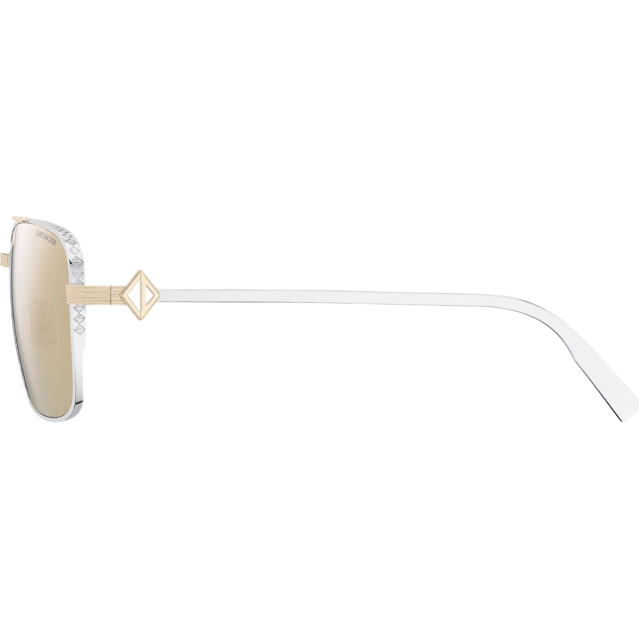 Kính Dior CD Diamond S9U Gold-Tone Mirrored Navigator Sunglasses 1