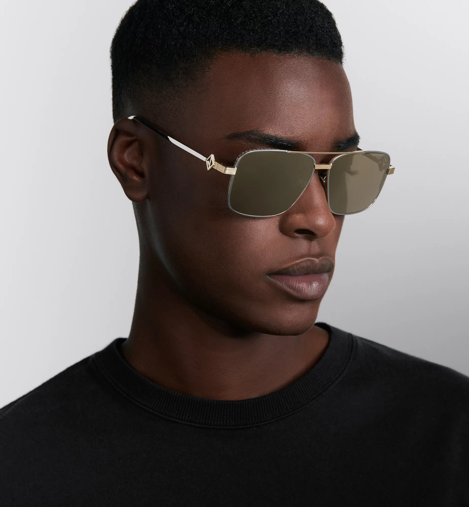 Kính Dior CD Diamond S9U Gold-Tone Mirrored Navigator Sunglasses 6
