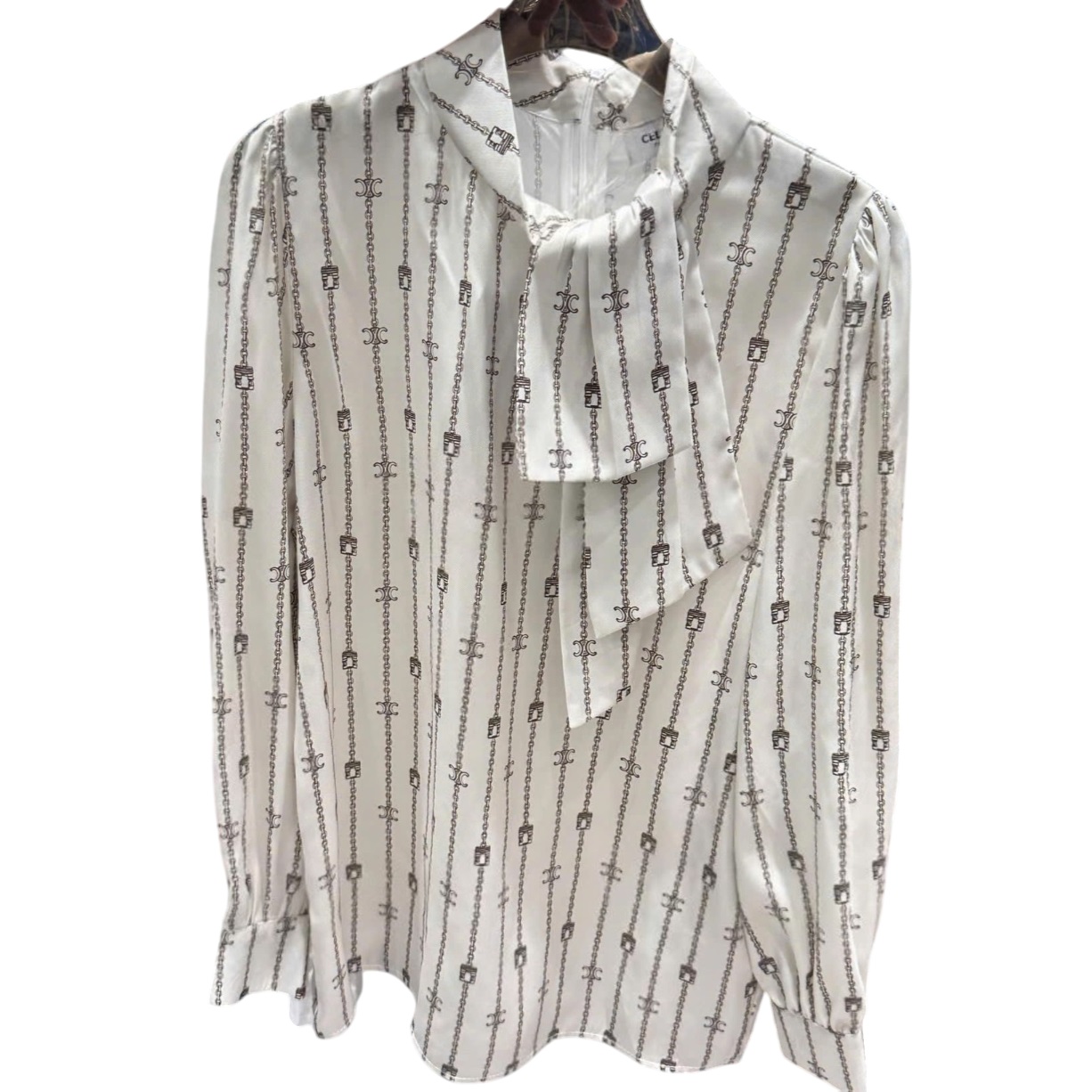 Áo sơ mi nữ thắt nơ Celine 3